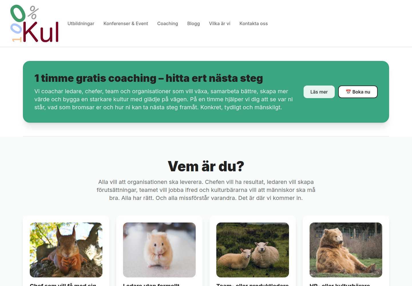 100%Kul public website screenshot