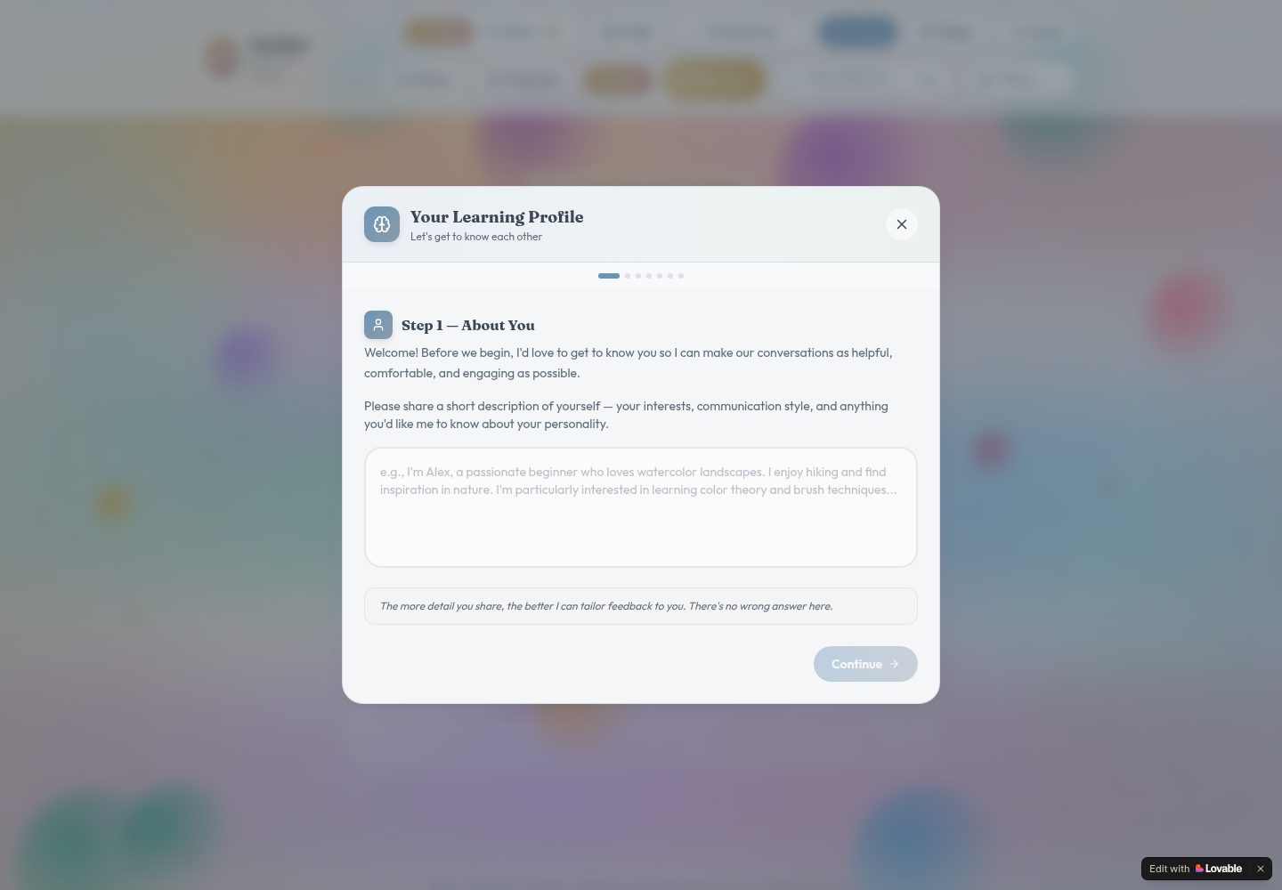 Atelier public website screenshot