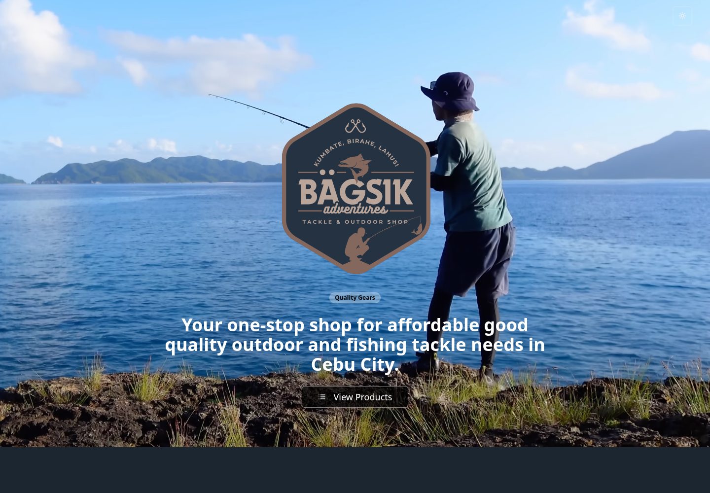BÄGSIK Adventures public website screenshot