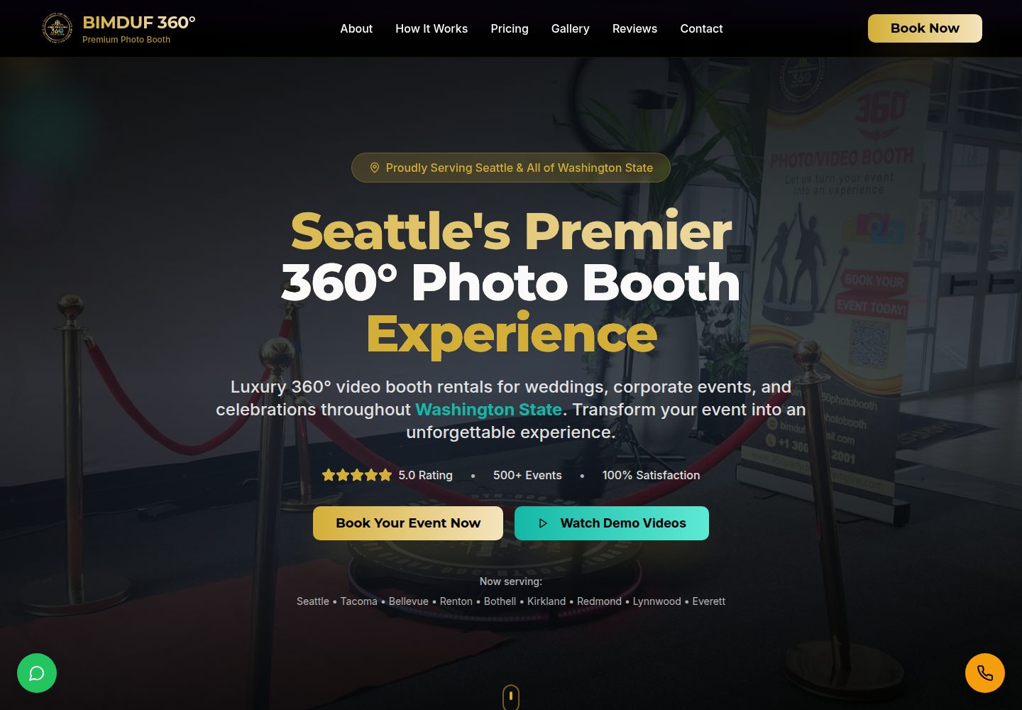 BIMDUF 360° public website screenshot