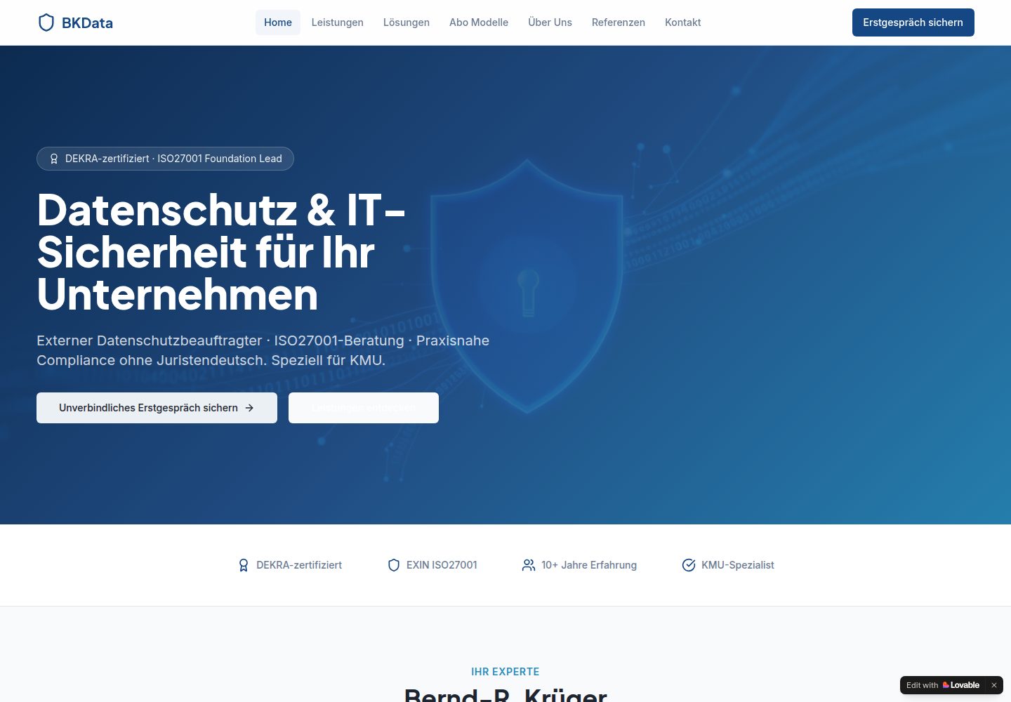 BKData public website screenshot