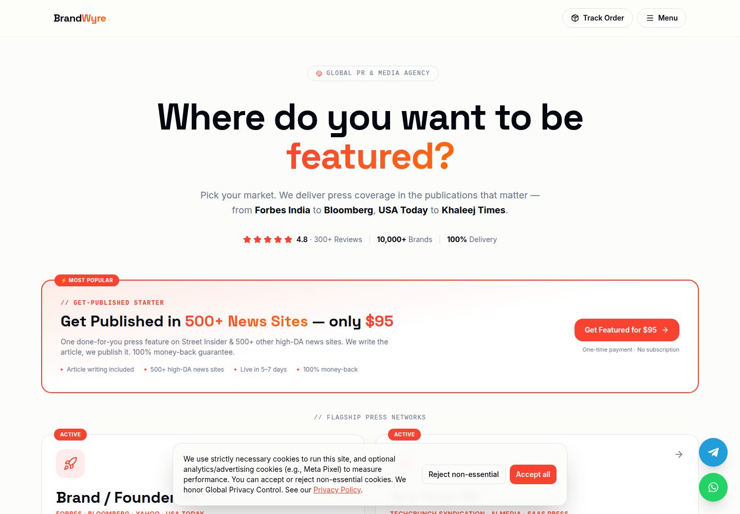 BrandWyre public website screenshot