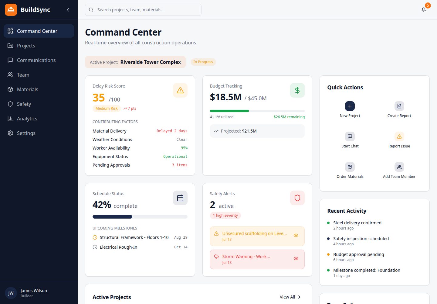 BuildSync public website screenshot