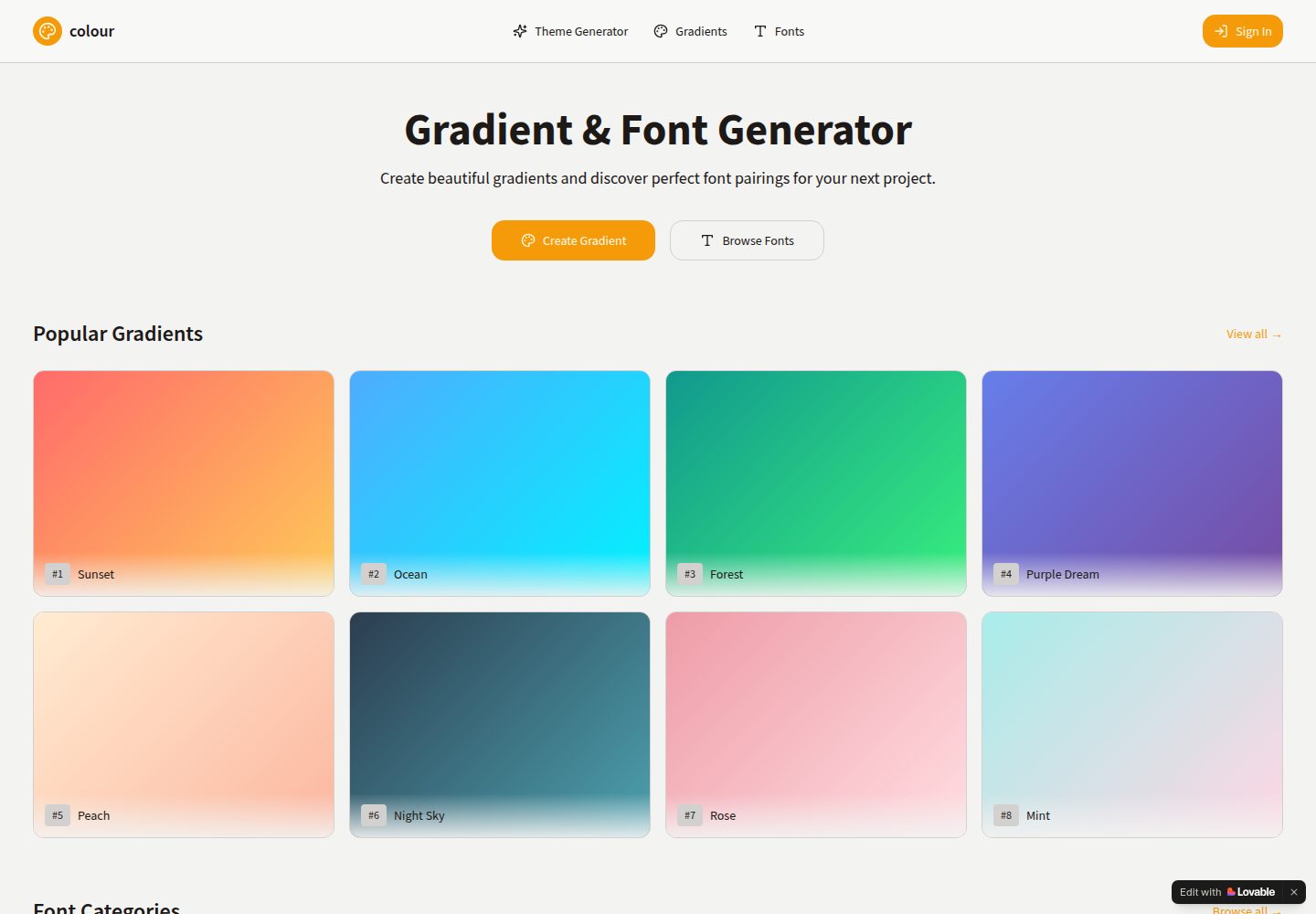 colour public website screenshot