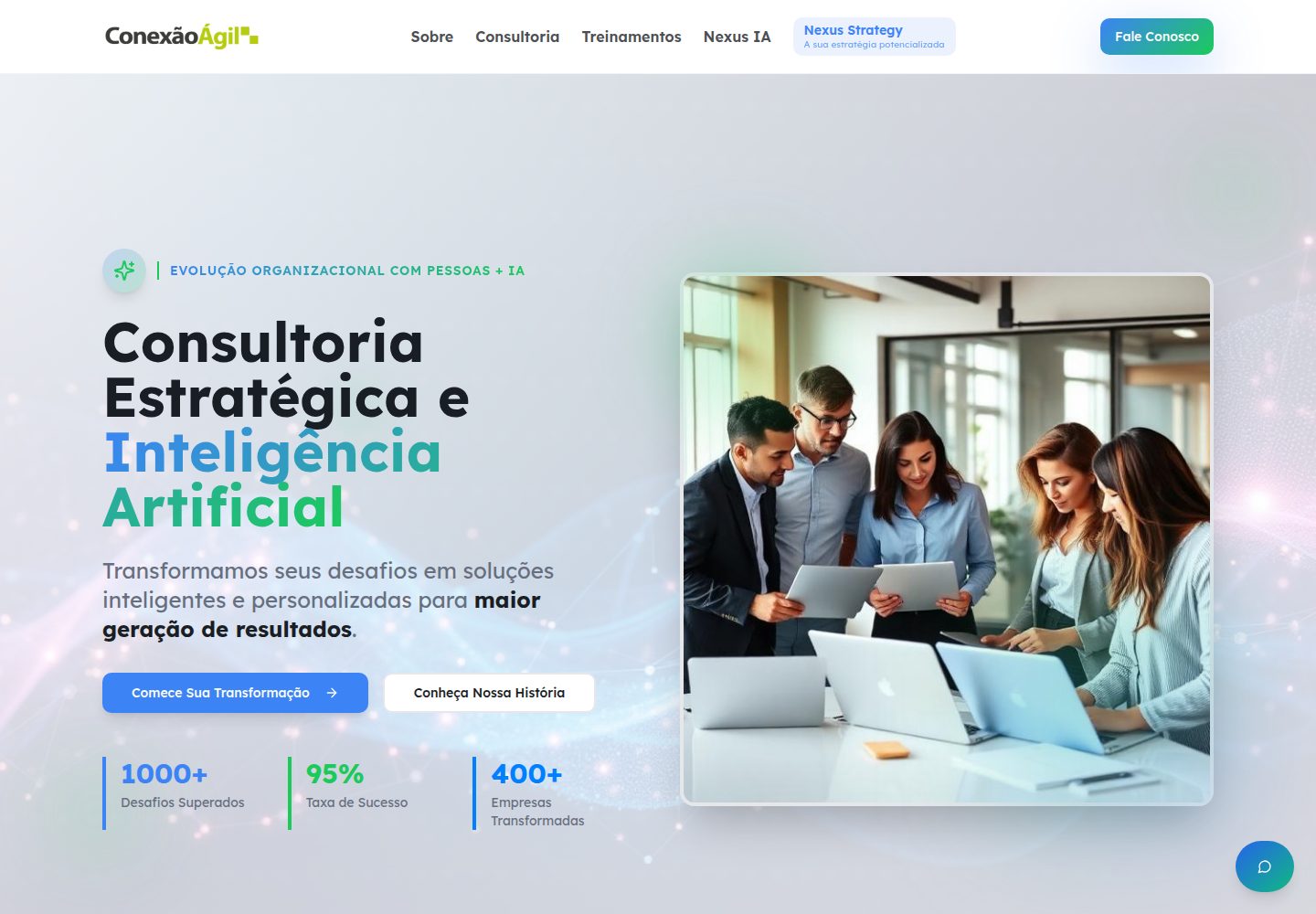 Conexão Ágil public website screenshot