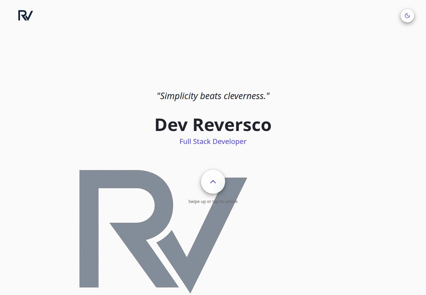 Dev Reversco public website screenshot