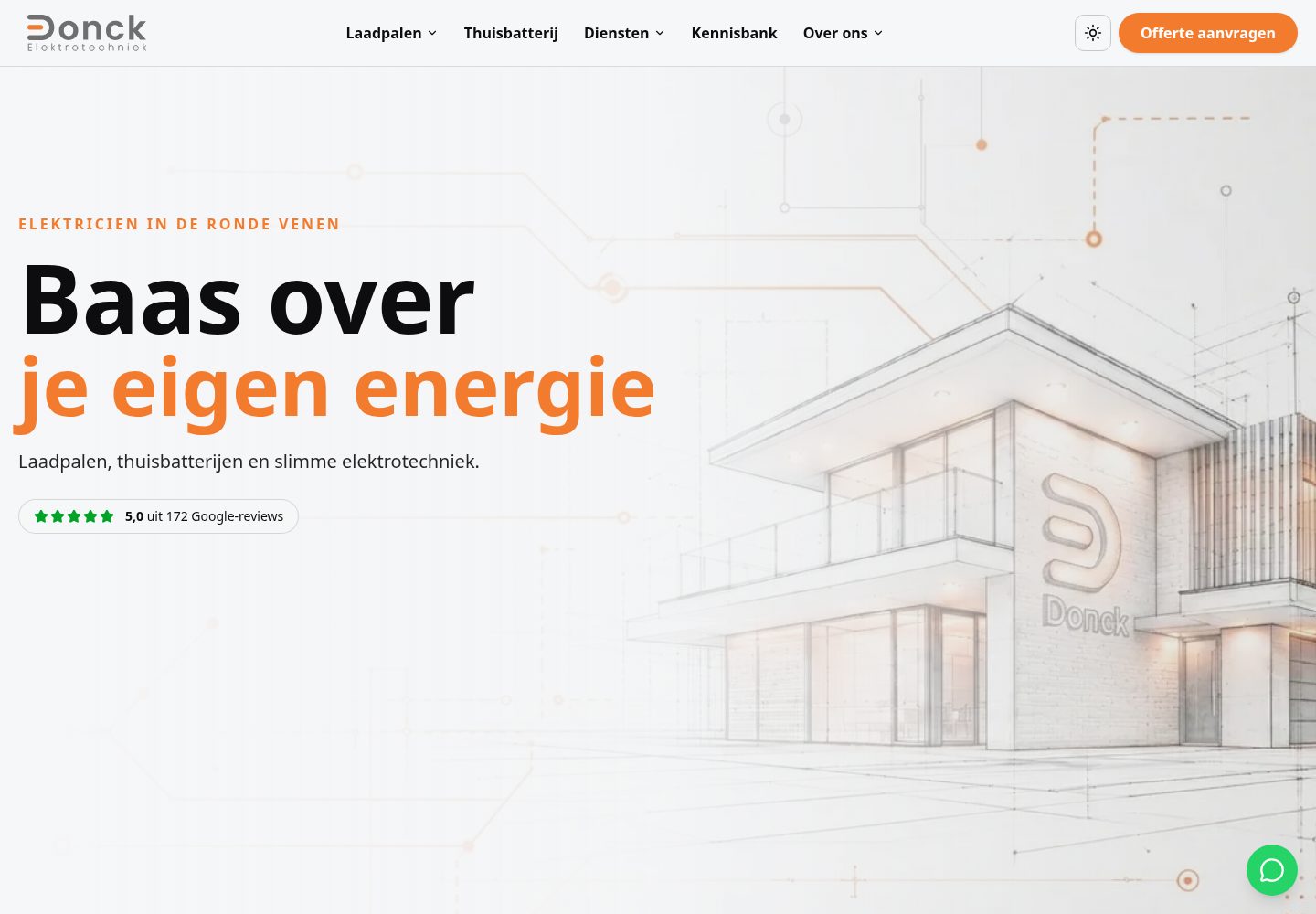 Donck Elektrotechniek public website screenshot