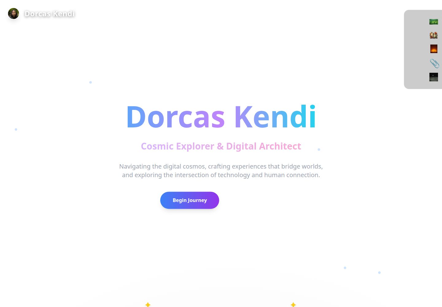 Dorcas Kendi public website screenshot
