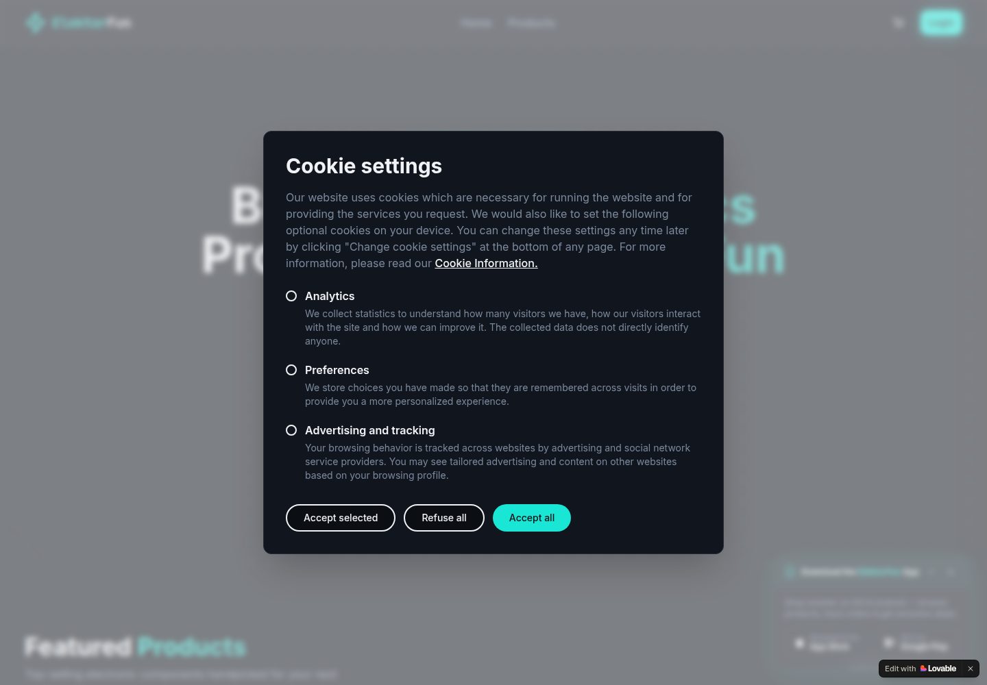 ElektorFun public website screenshot