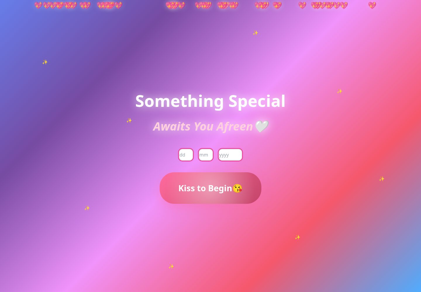 Enchanted Hearts public website screenshot