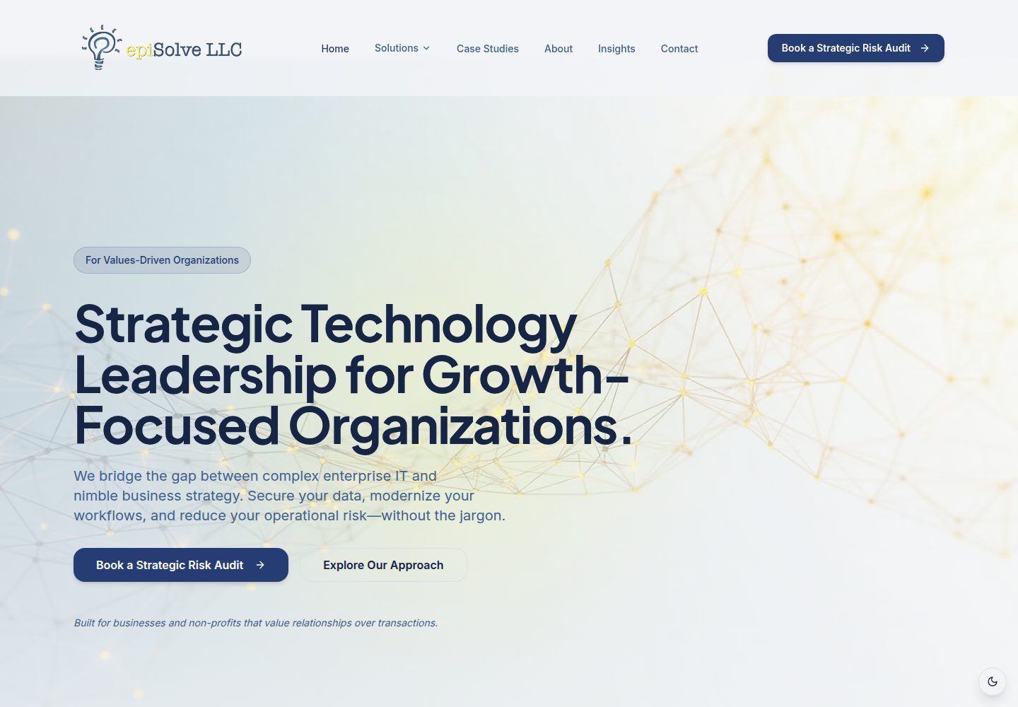 epiSolve LLC public website screenshot