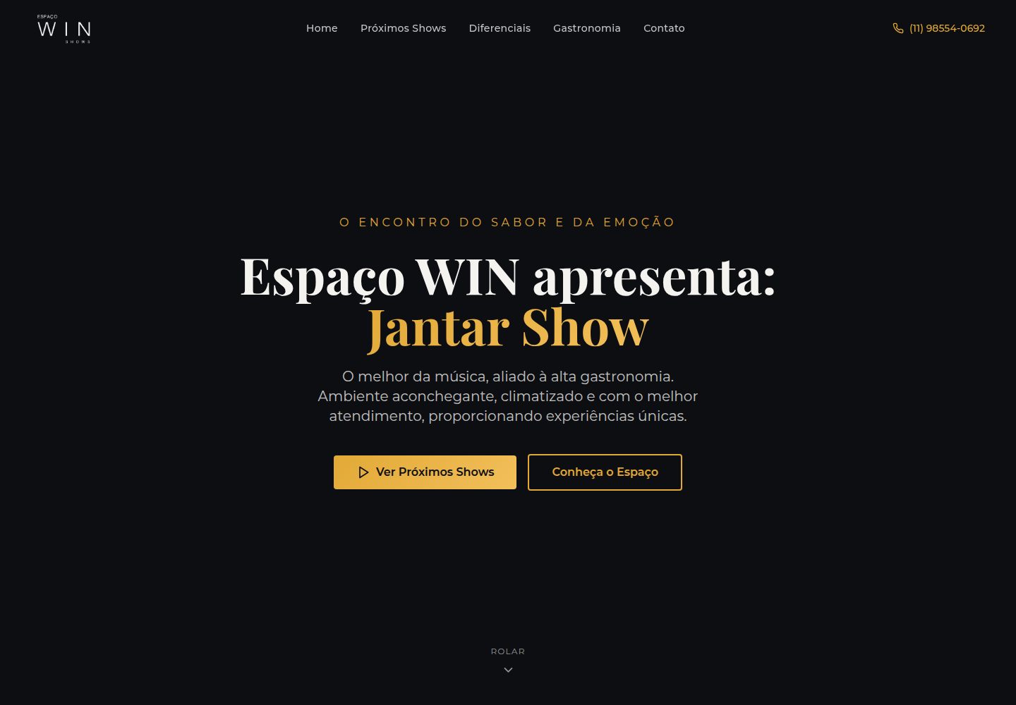 Espaço WIN public website screenshot