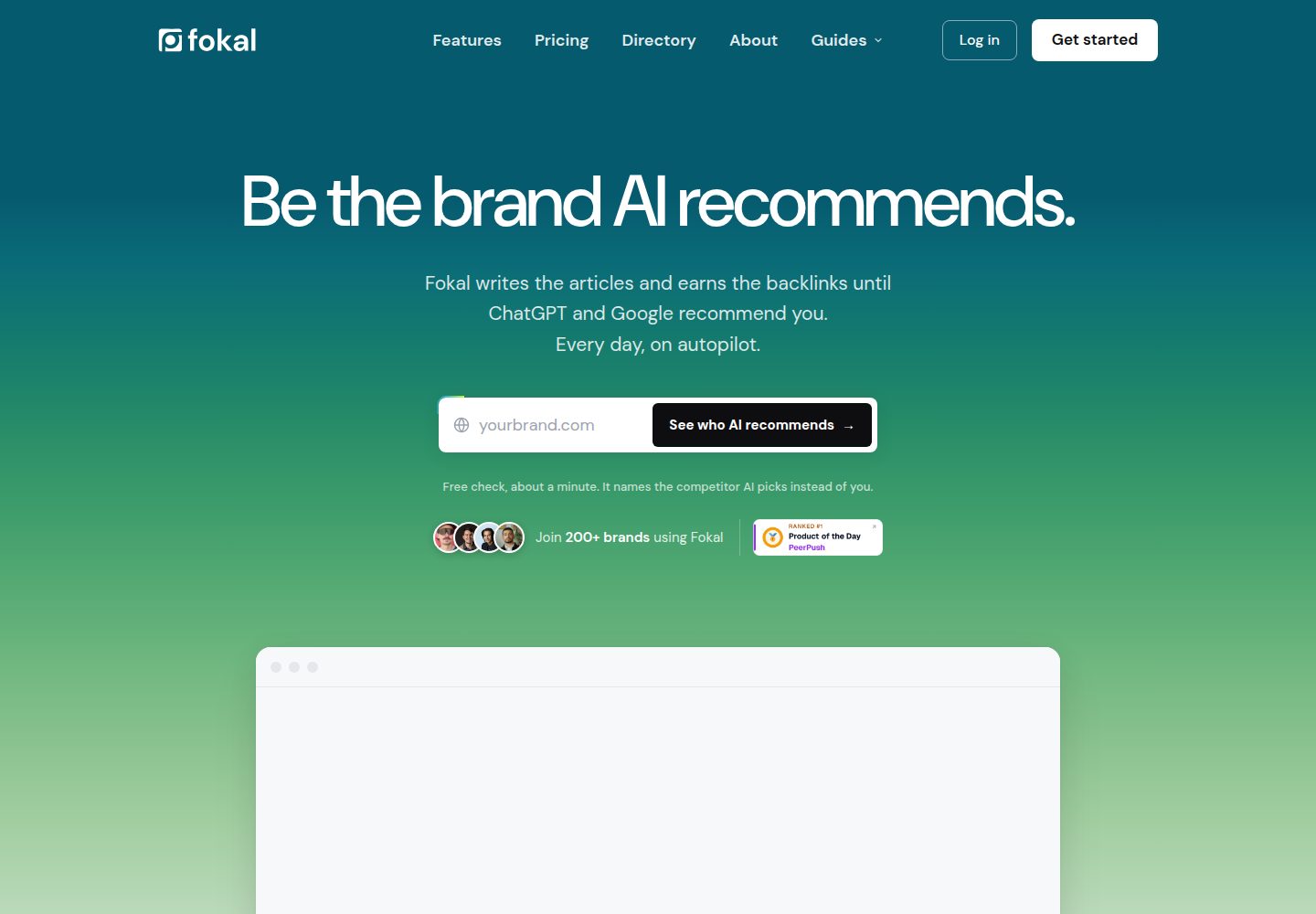 Fokal public website screenshot