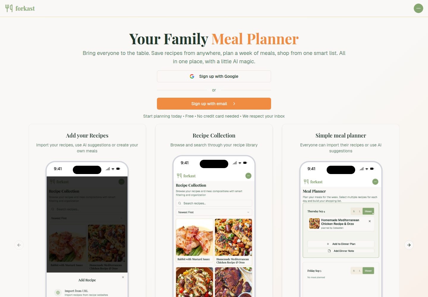 forkast public website screenshot