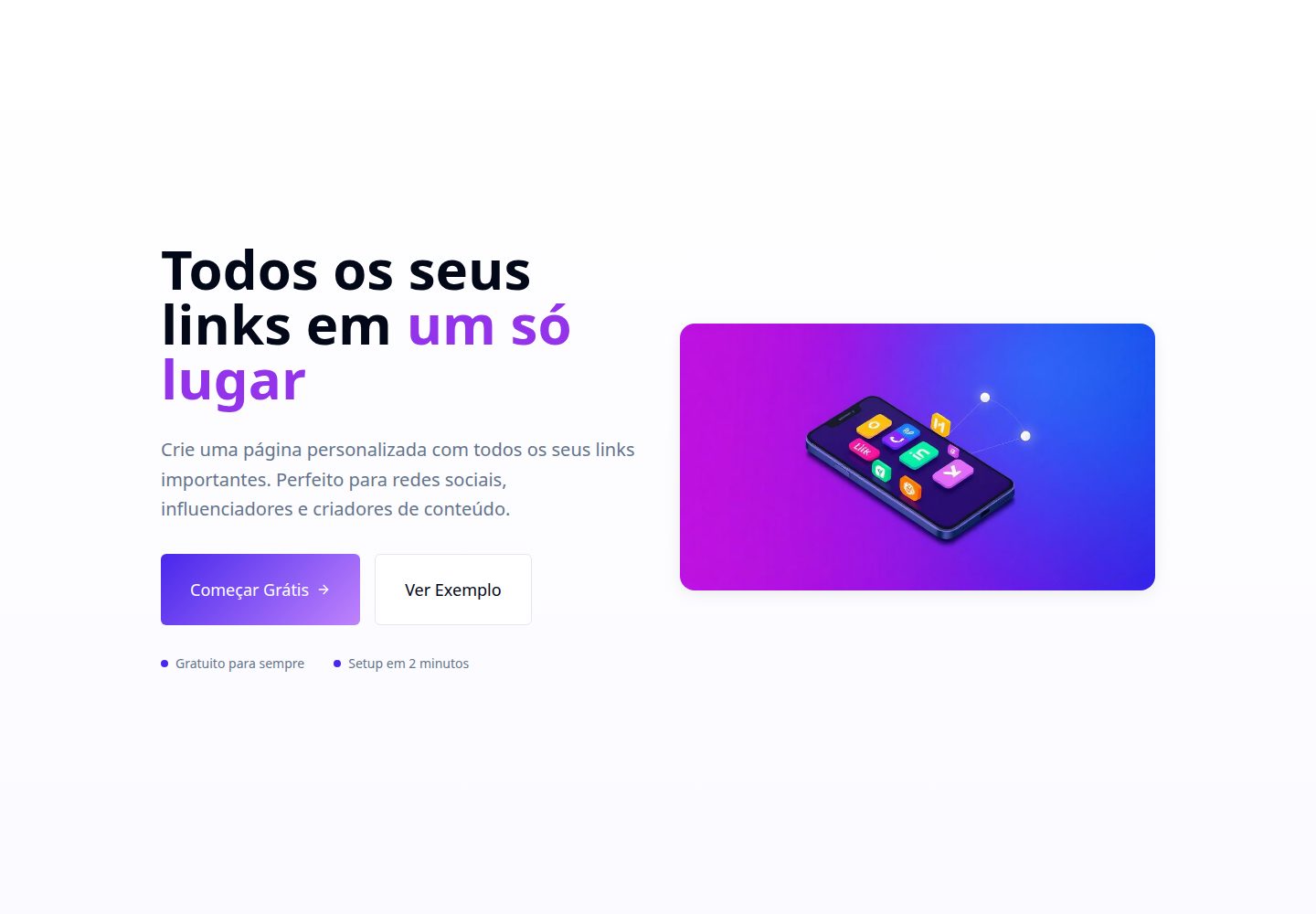Go To Links public website screenshot