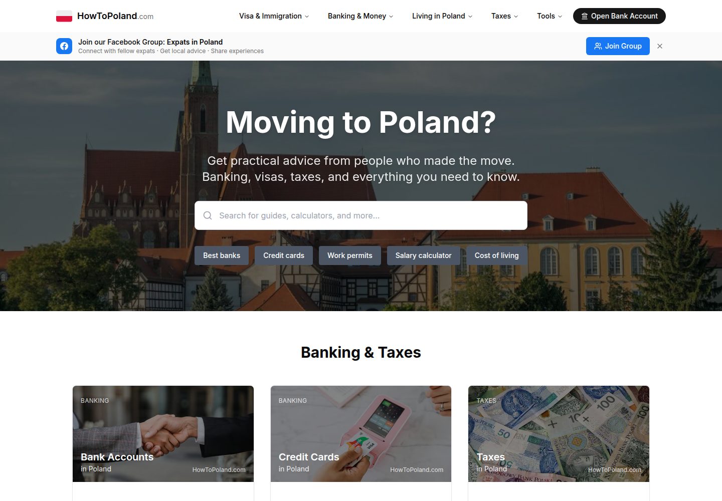 HowToPoland.com public website screenshot