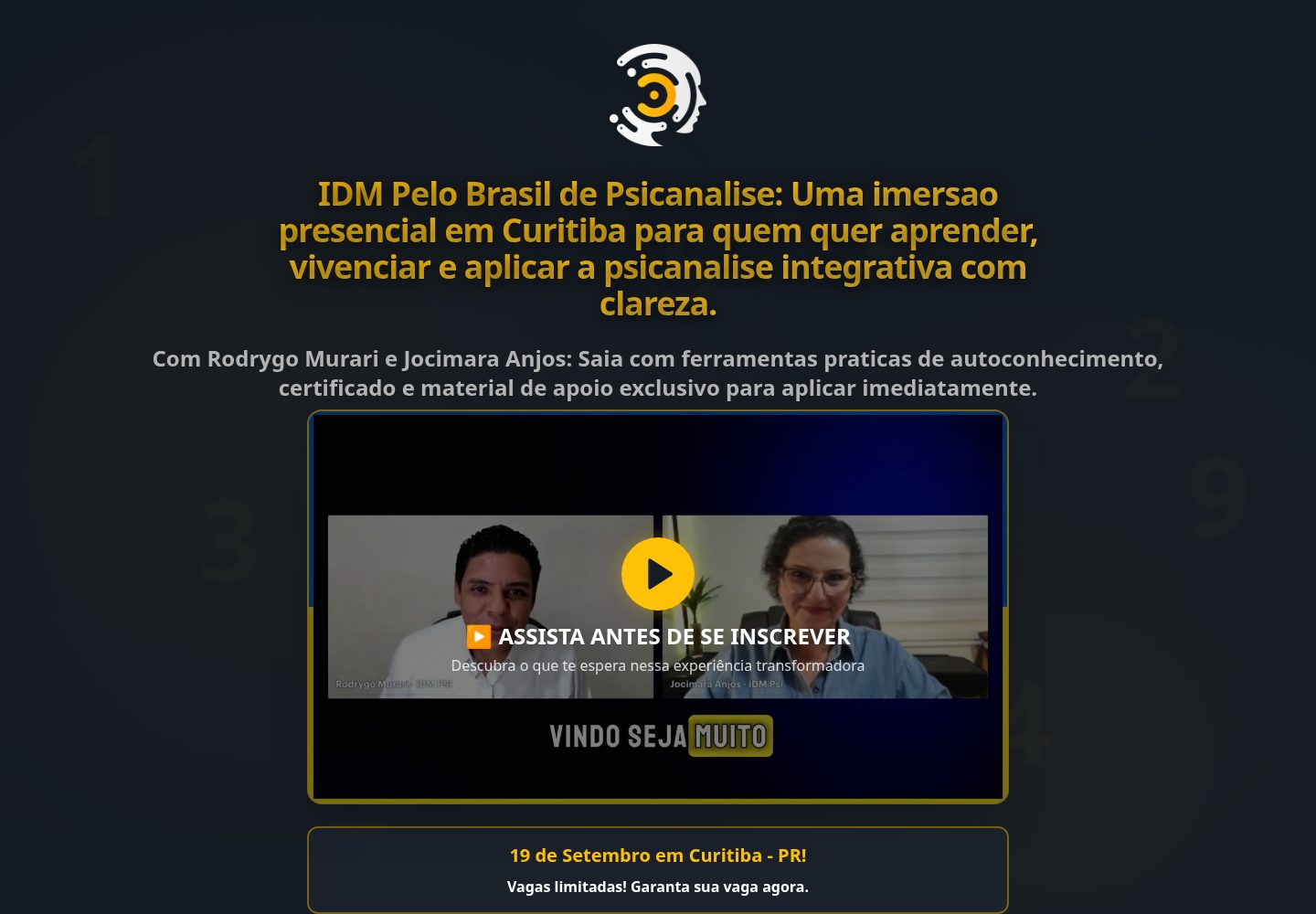 IDM Pelo Brasil de Psicanalise public website screenshot