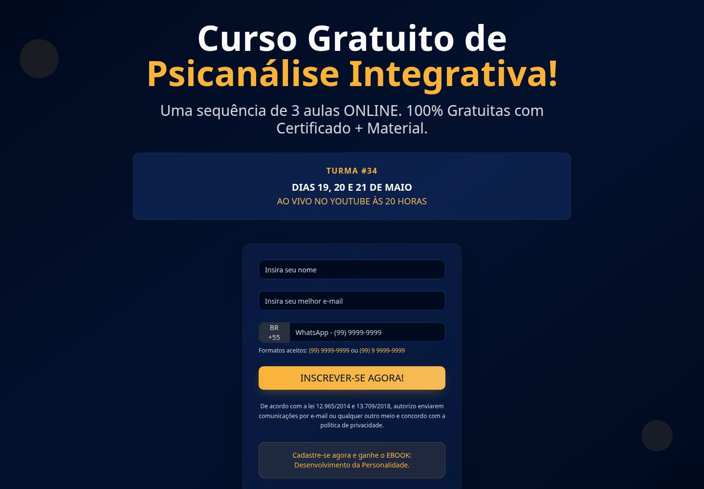 Instituto DespertaMente public website screenshot