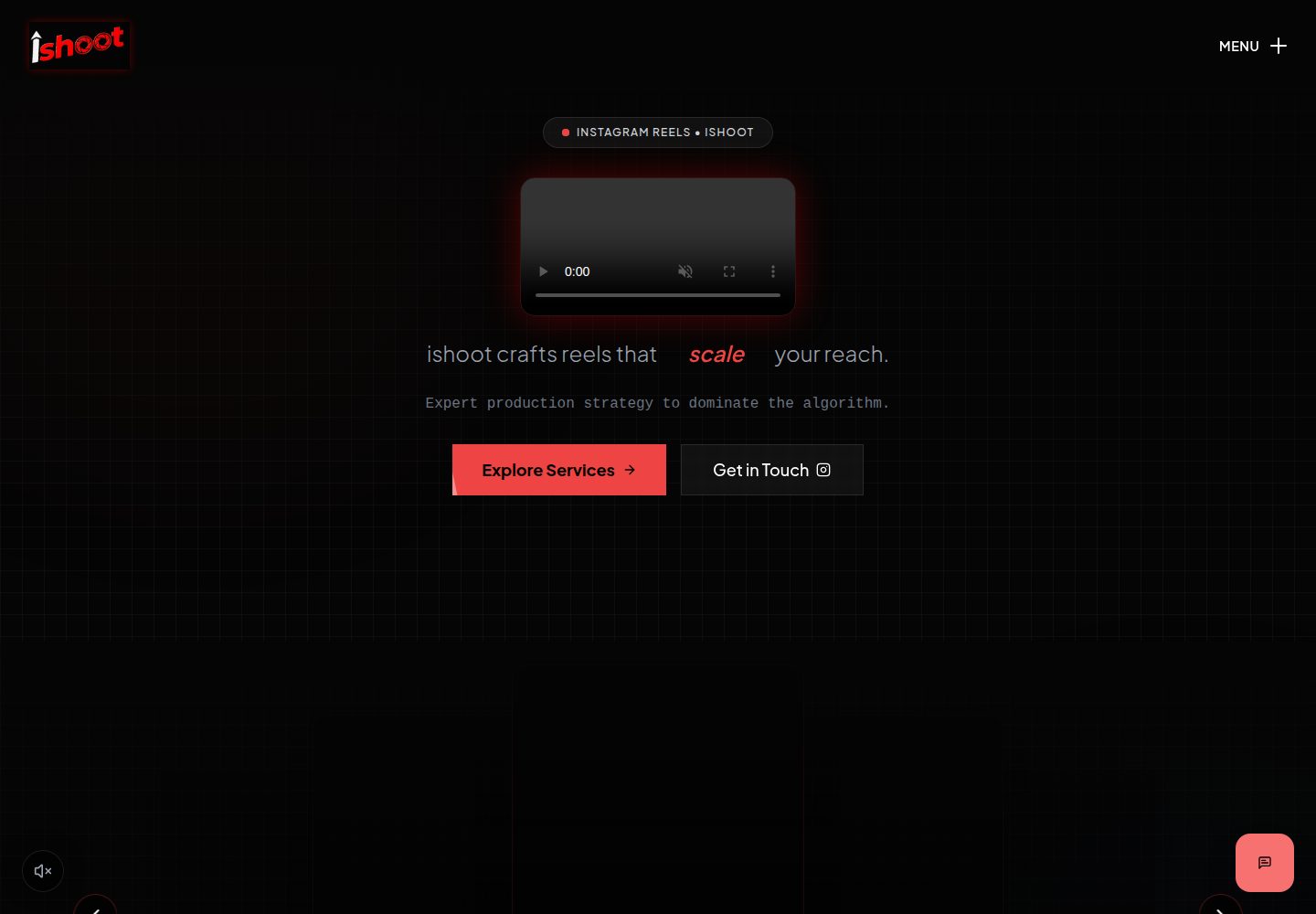 ishoot public website screenshot