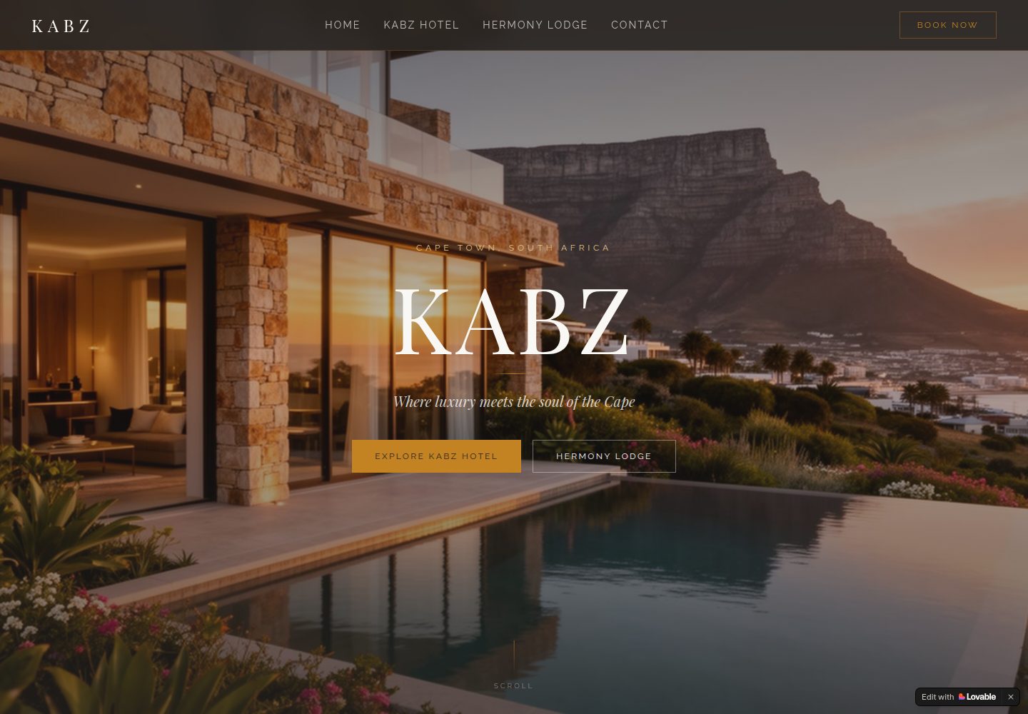 KABZ public website screenshot