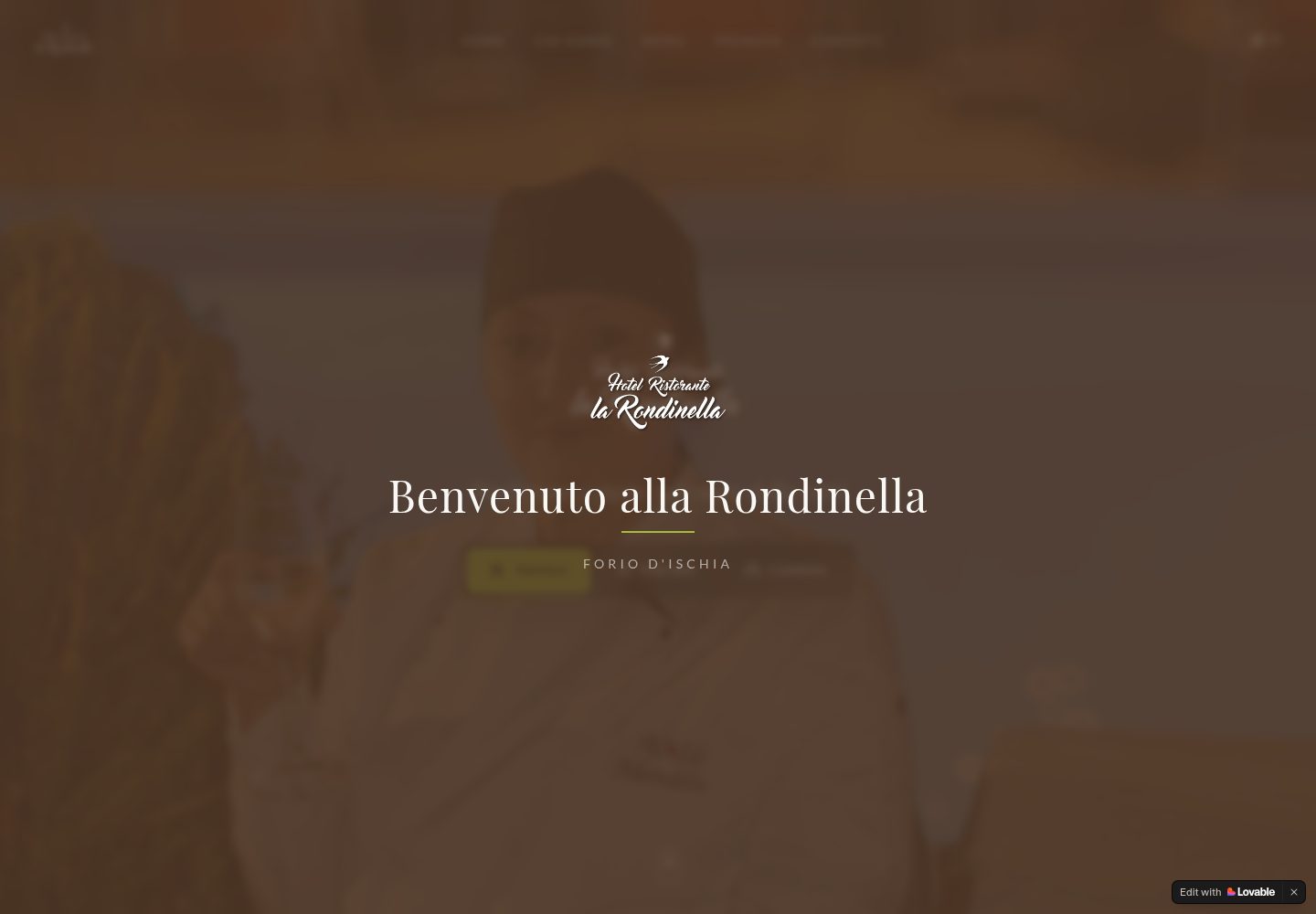 La Rondinella public website screenshot