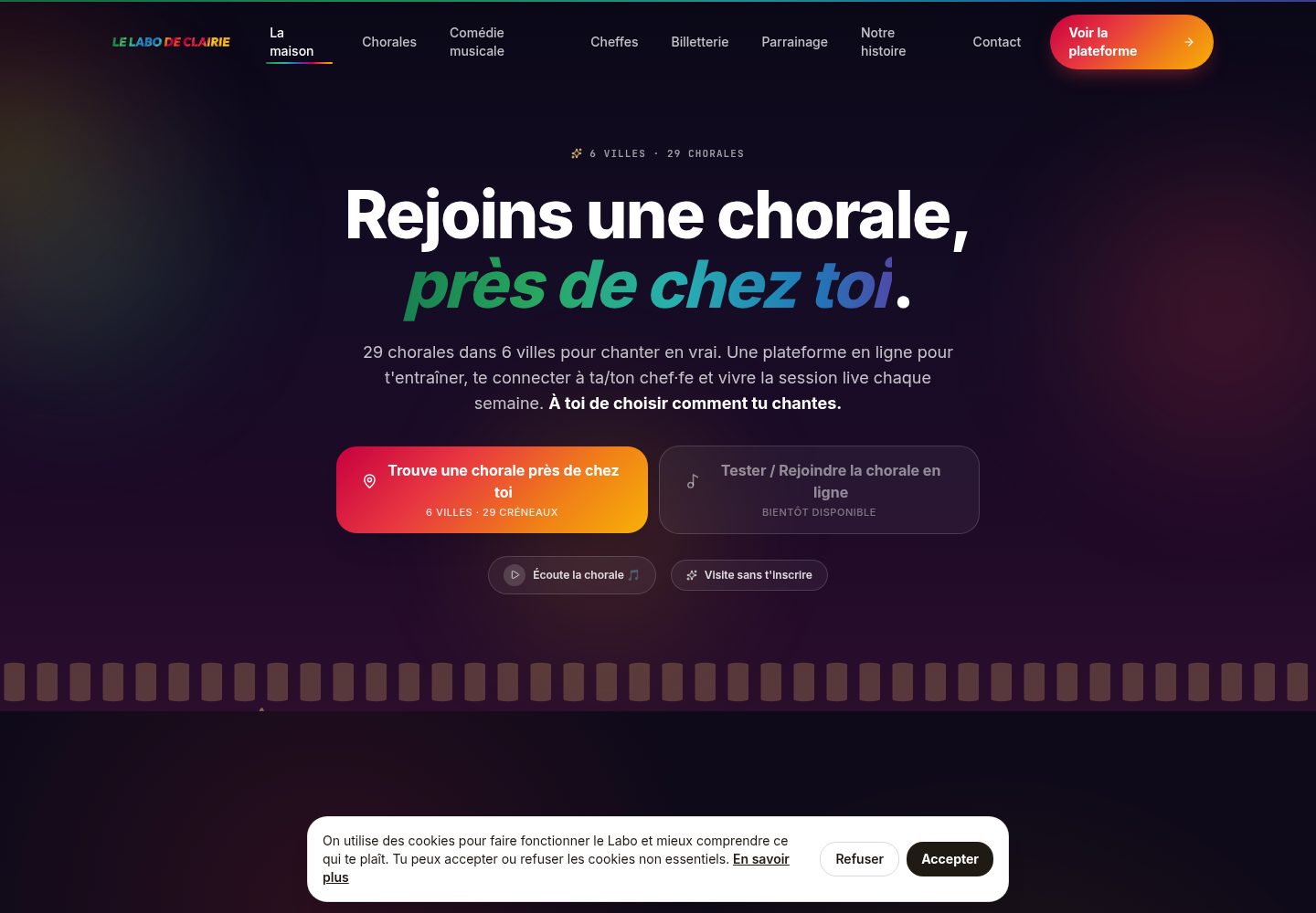Le Labo de Clairie public website screenshot