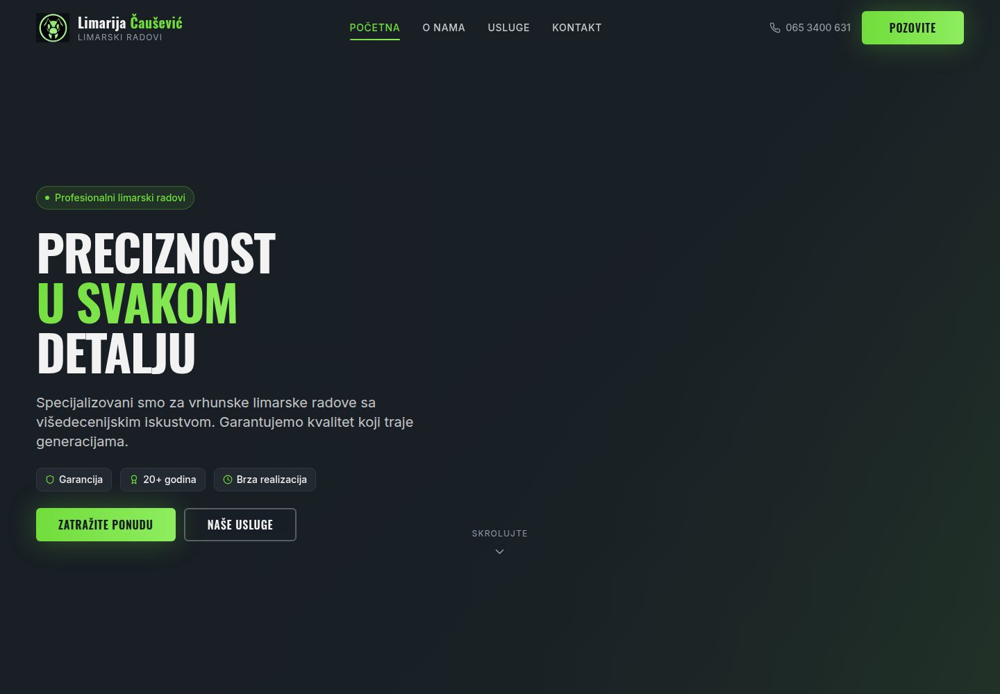 Limarija Čaušević public website screenshot