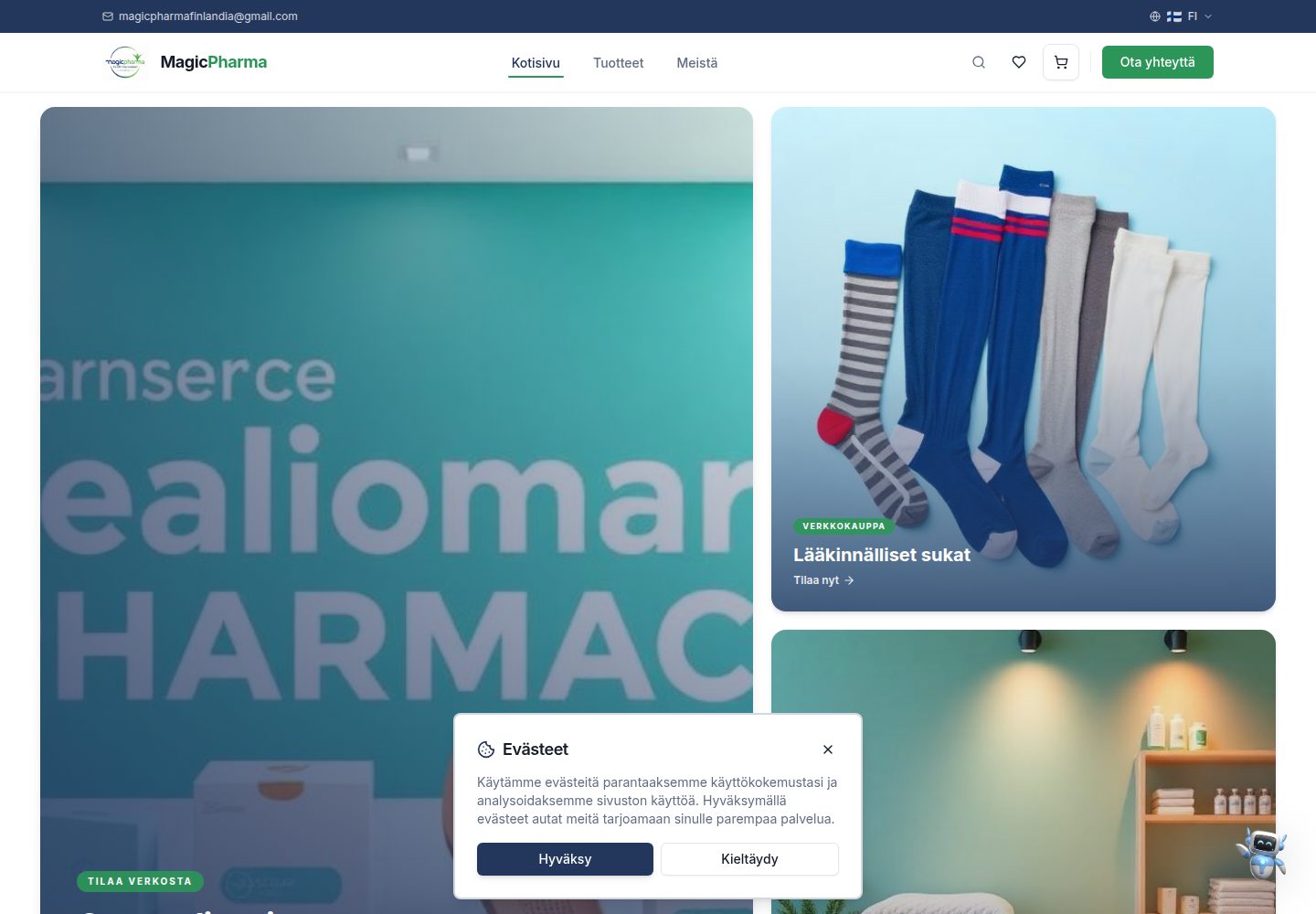 MagicPharma public website screenshot