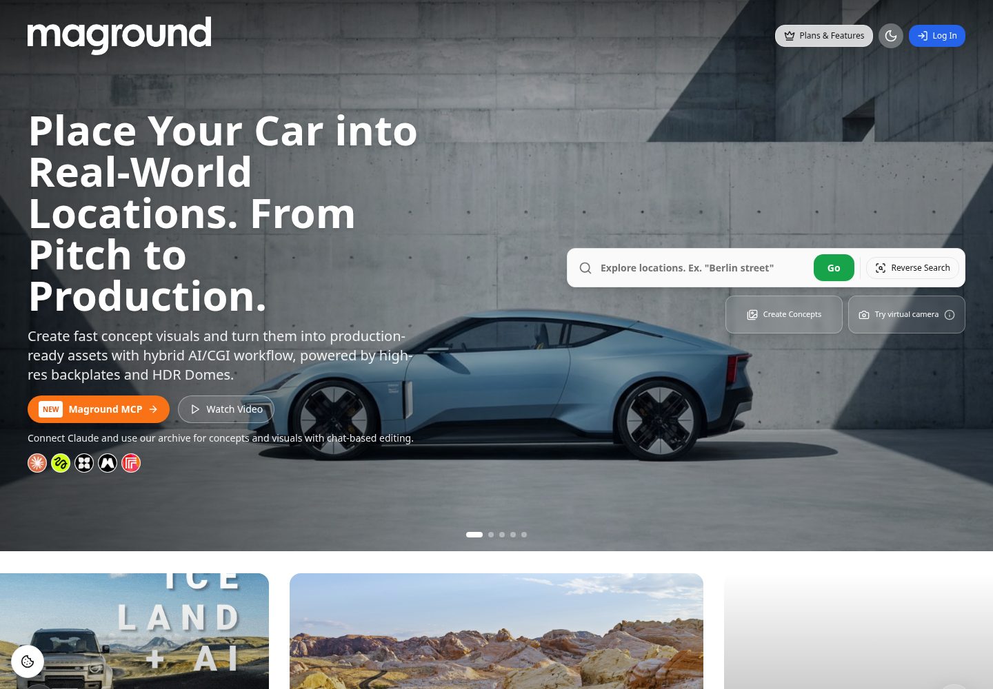 MAGROUND public website screenshot