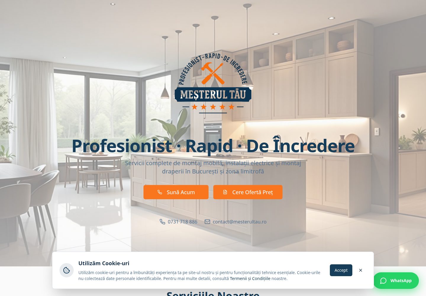 Mesterul Tău public website screenshot