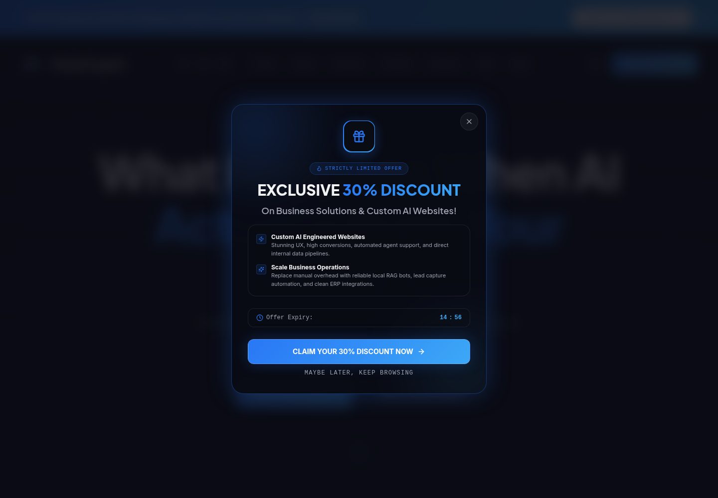 MetaForgeAI public website screenshot