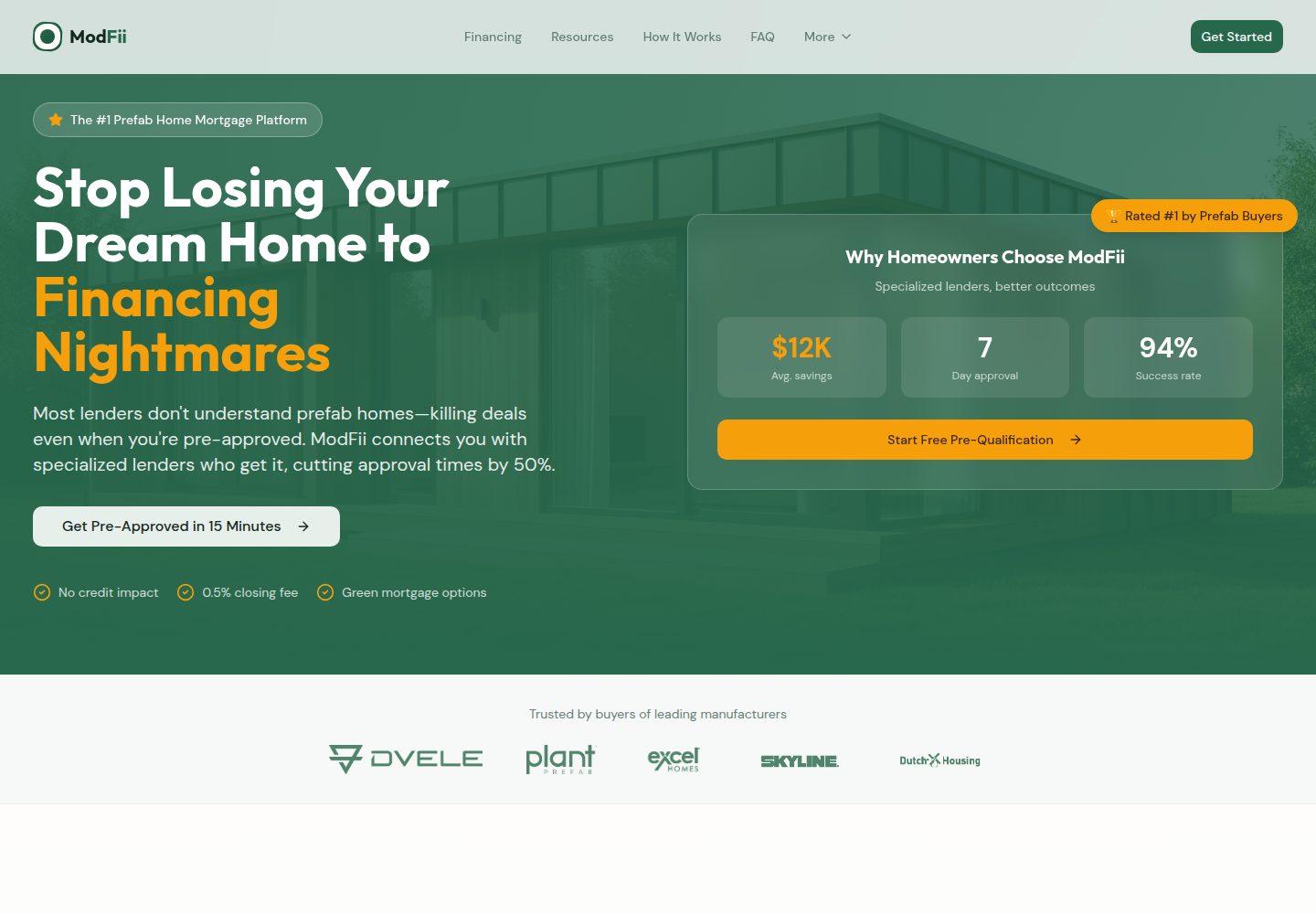 ModFii public website screenshot