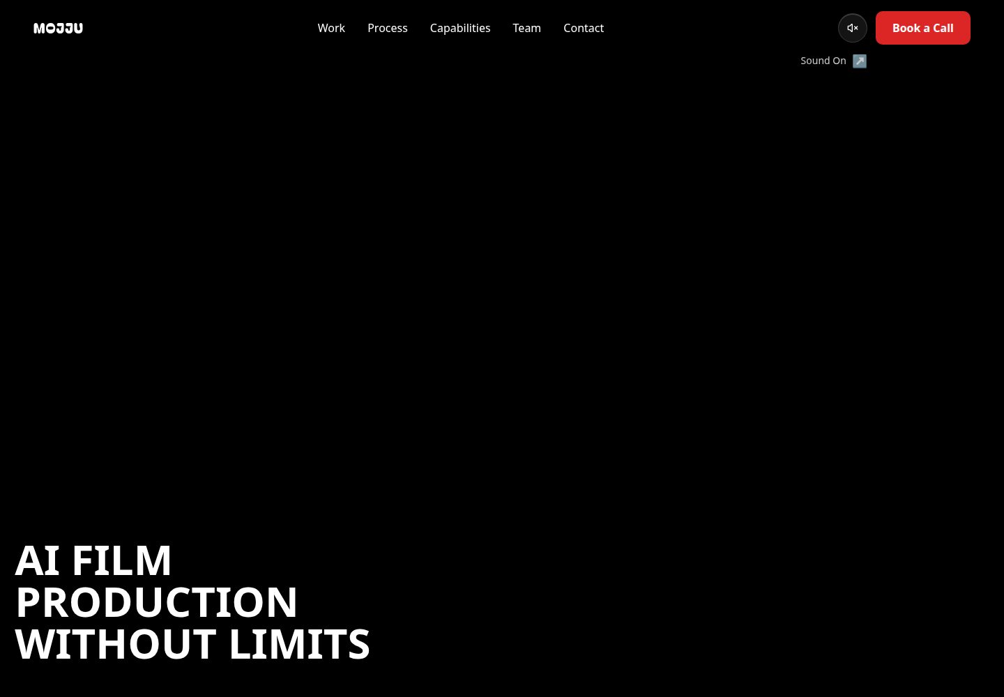 MOJJU public website screenshot