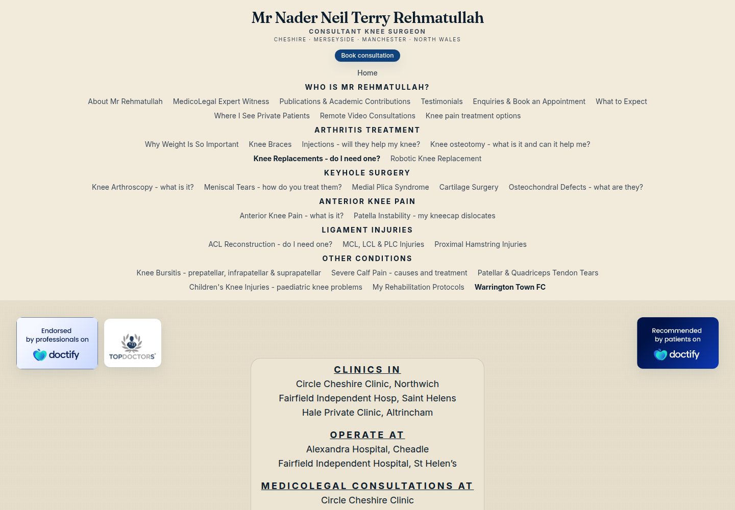 Mr Nader Rehmatullah public website screenshot
