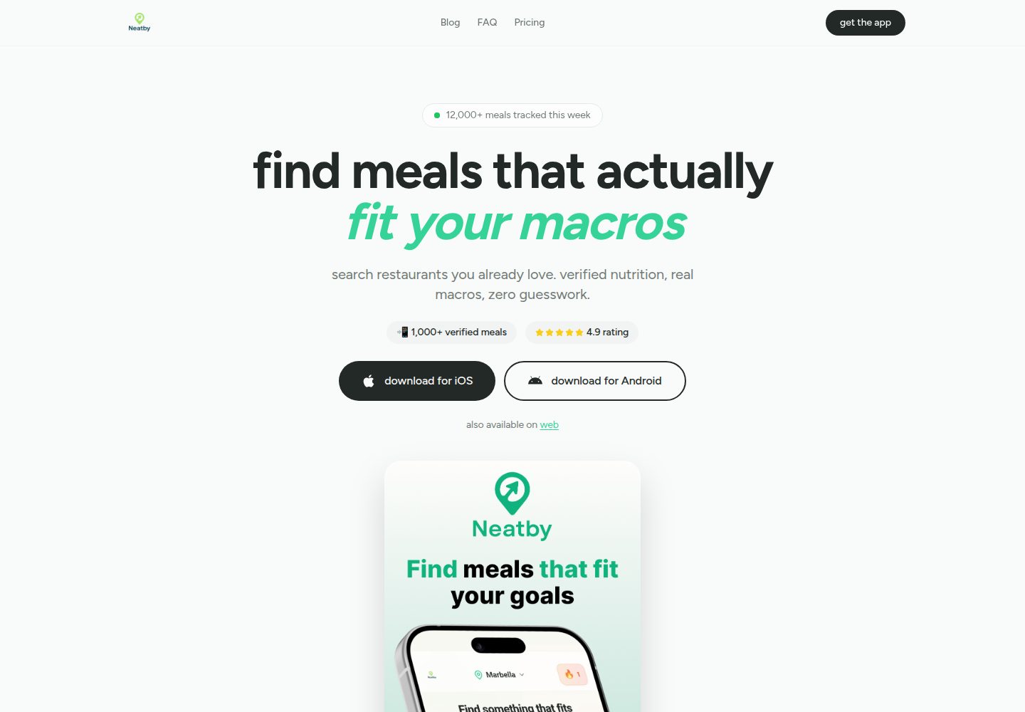 Neatby public website screenshot