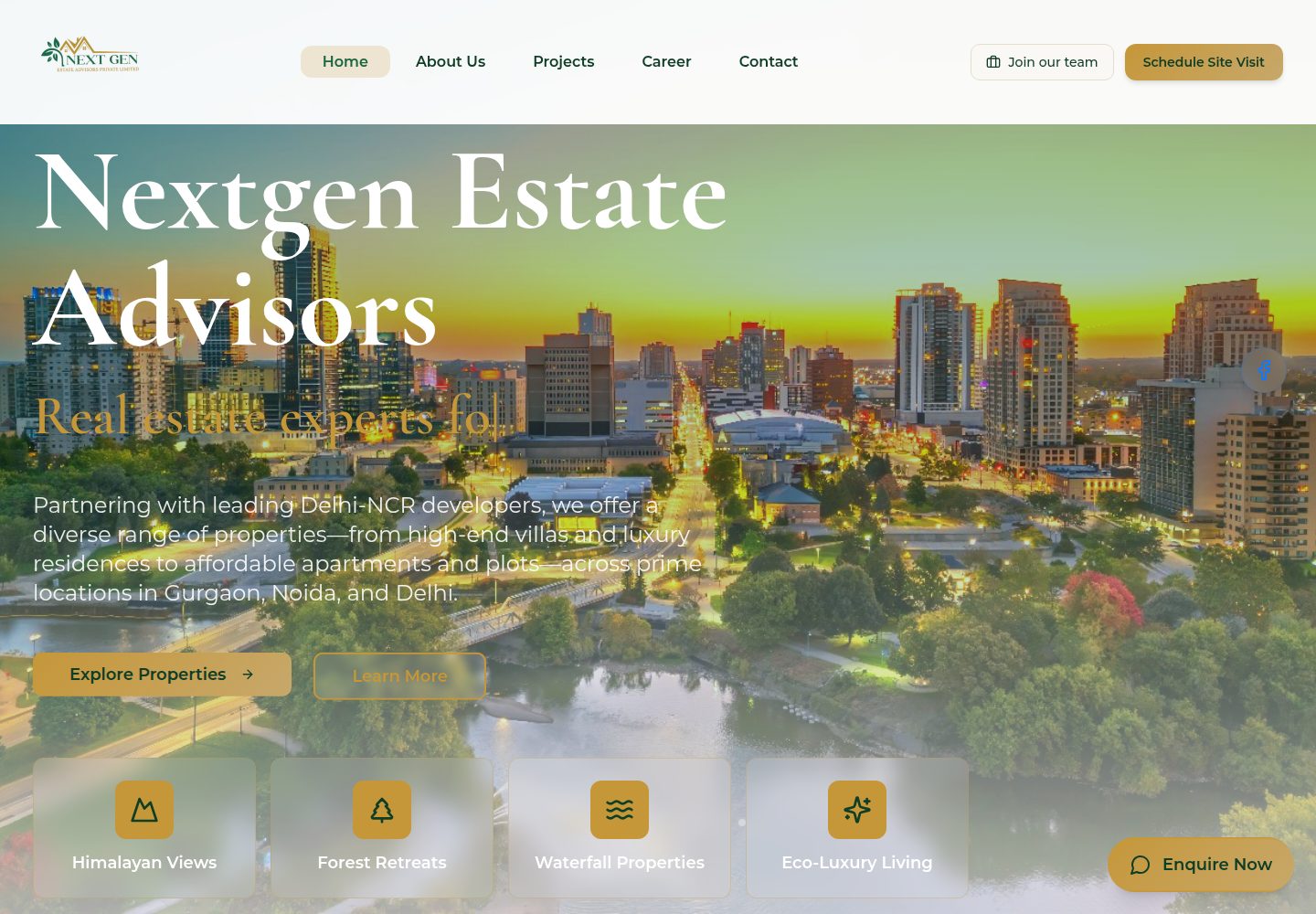 Nextgen Estate Advisors public website screenshot