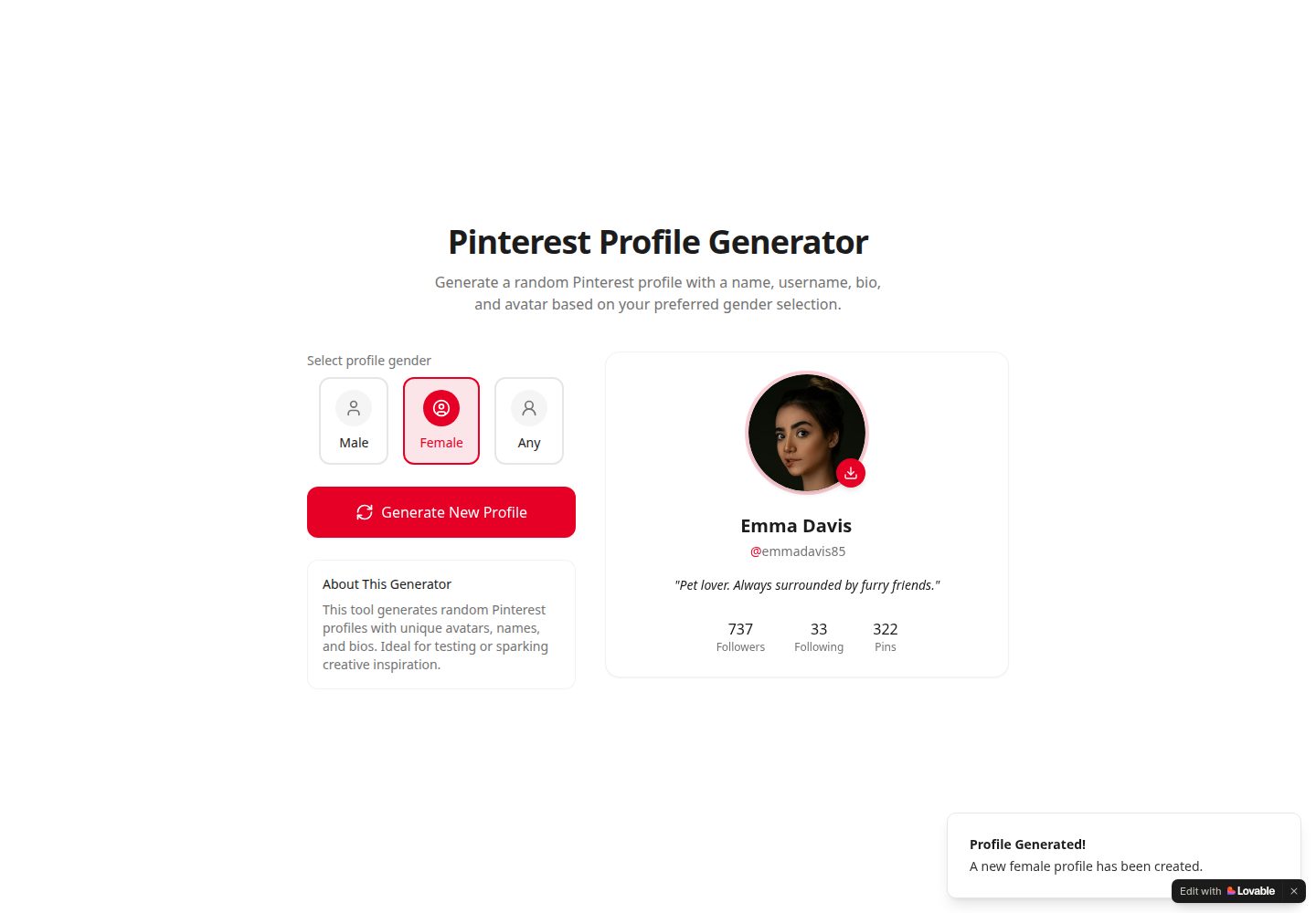 Pingentool public website screenshot