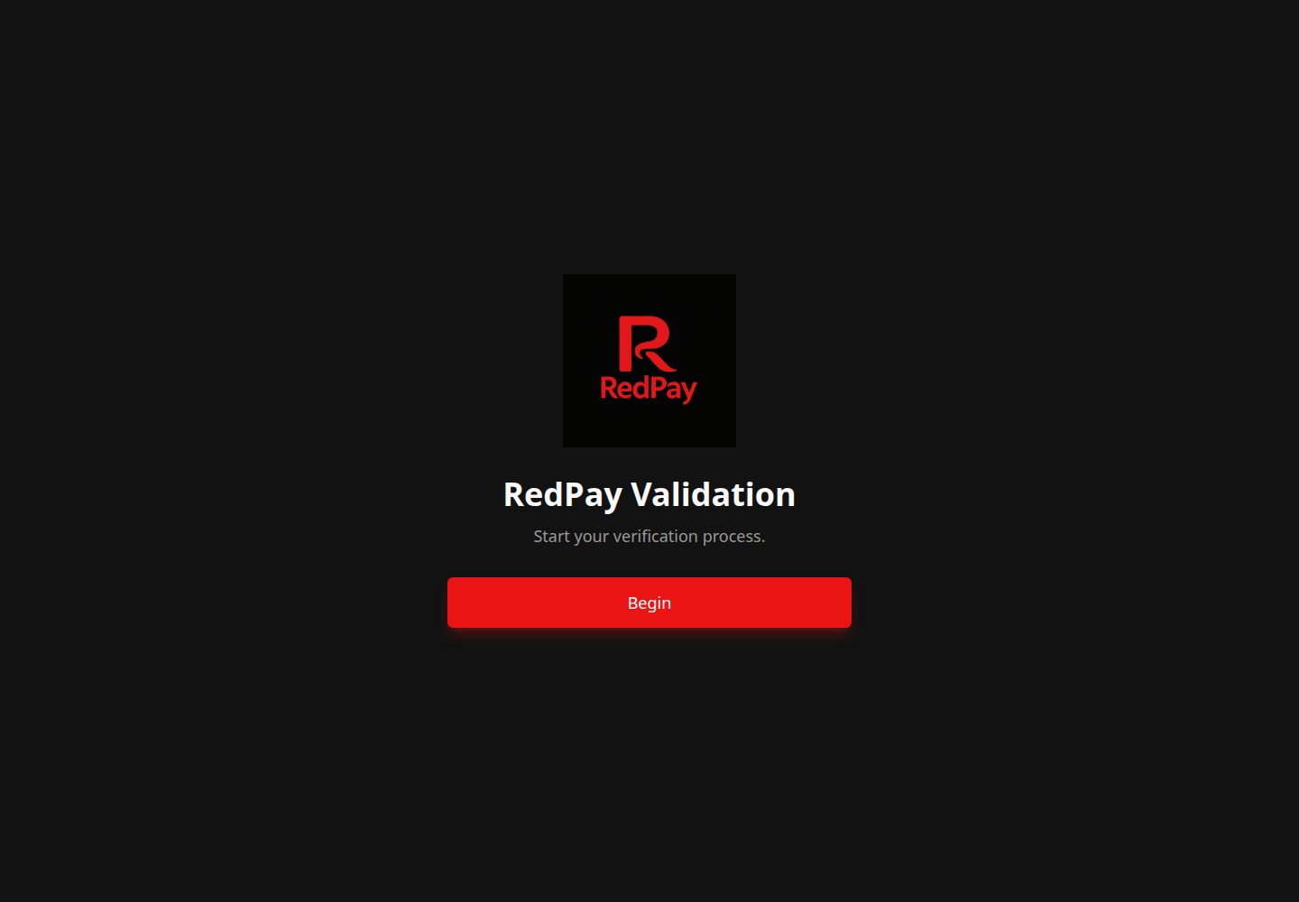 RedPay public website screenshot