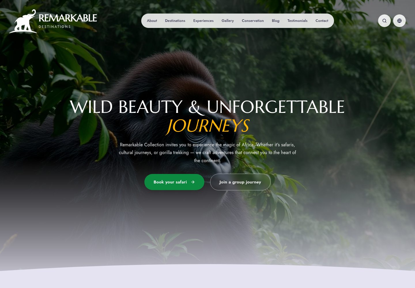 Remarkable Collection public website screenshot