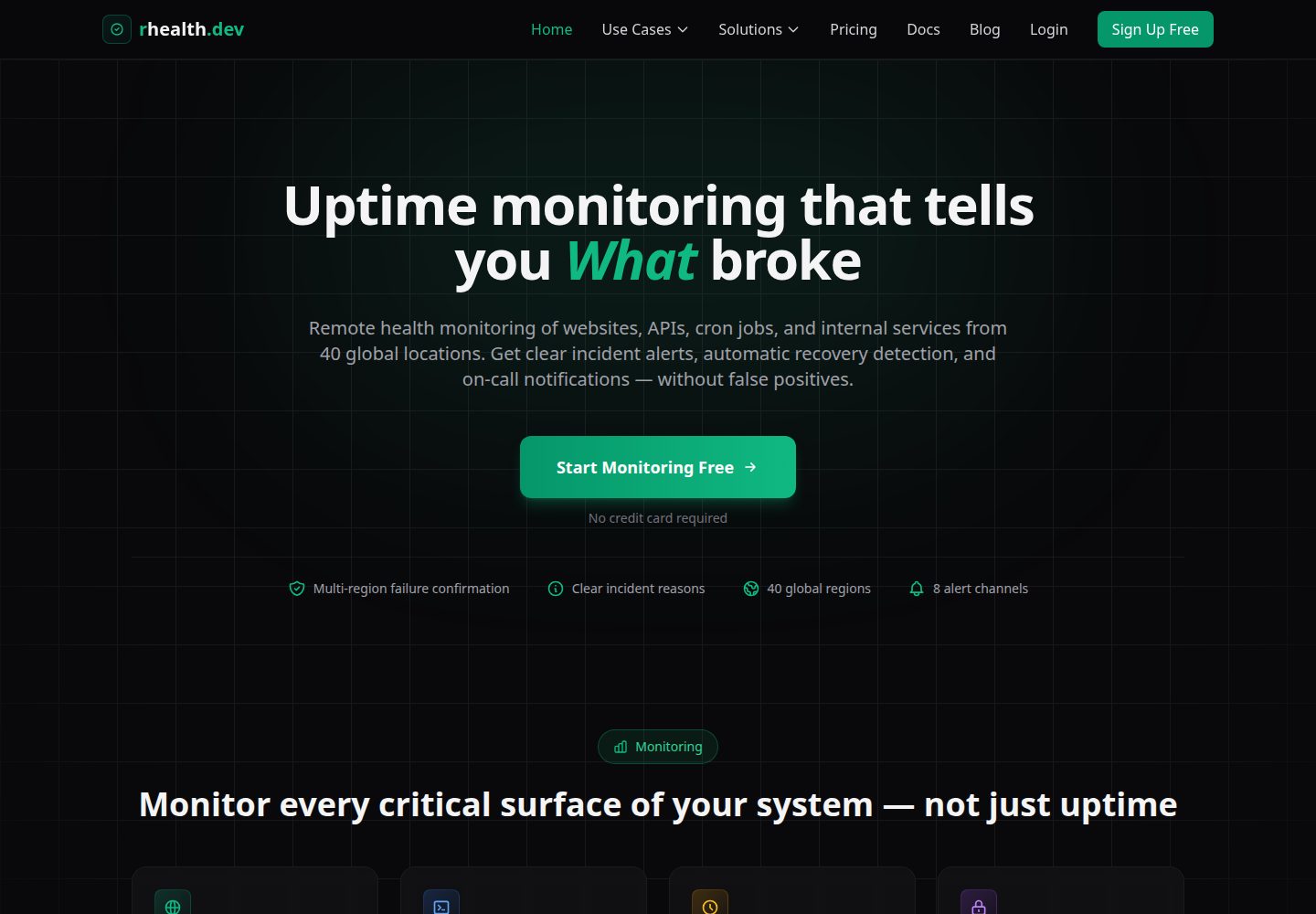 rhealth.dev public website screenshot