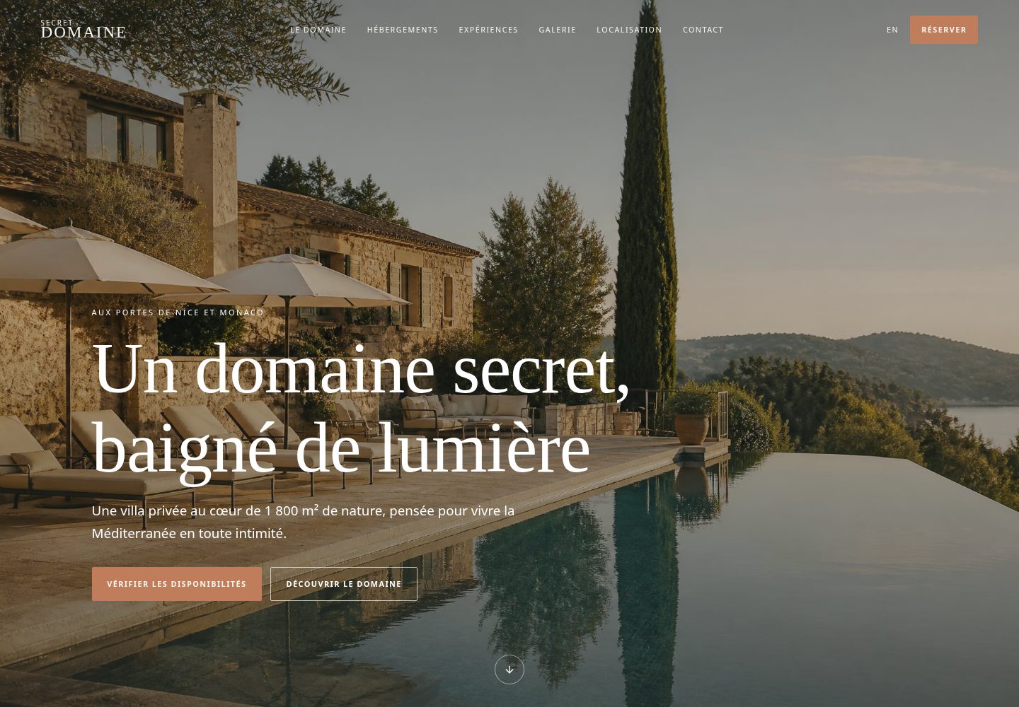 Secret Domaine public website screenshot