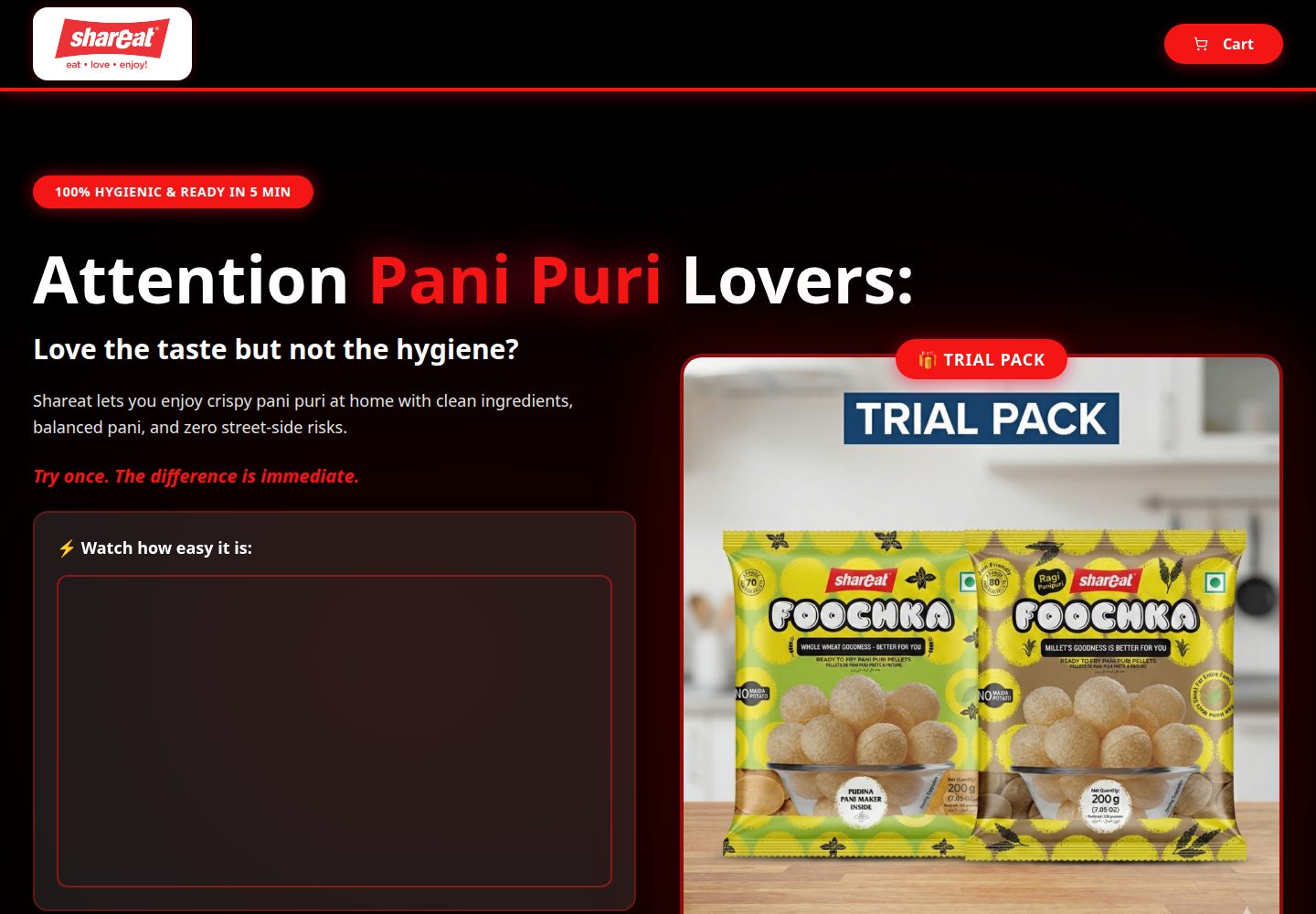 Shareat public website screenshot