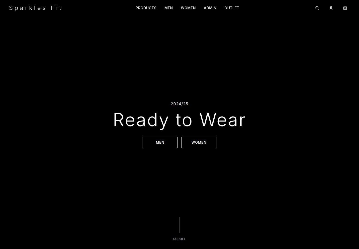 Sparkles Fit public website screenshot
