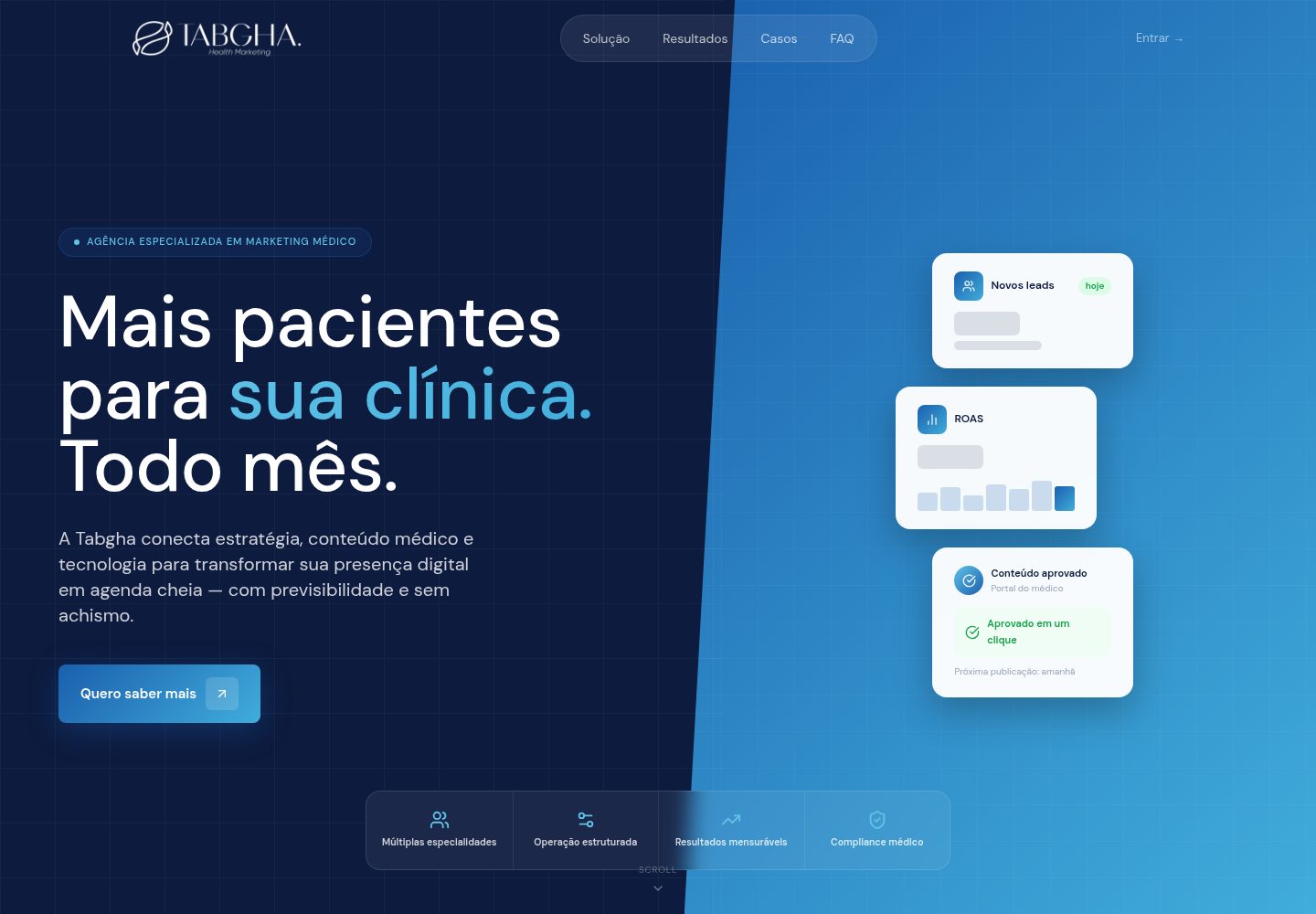 Tabgha OS public website screenshot