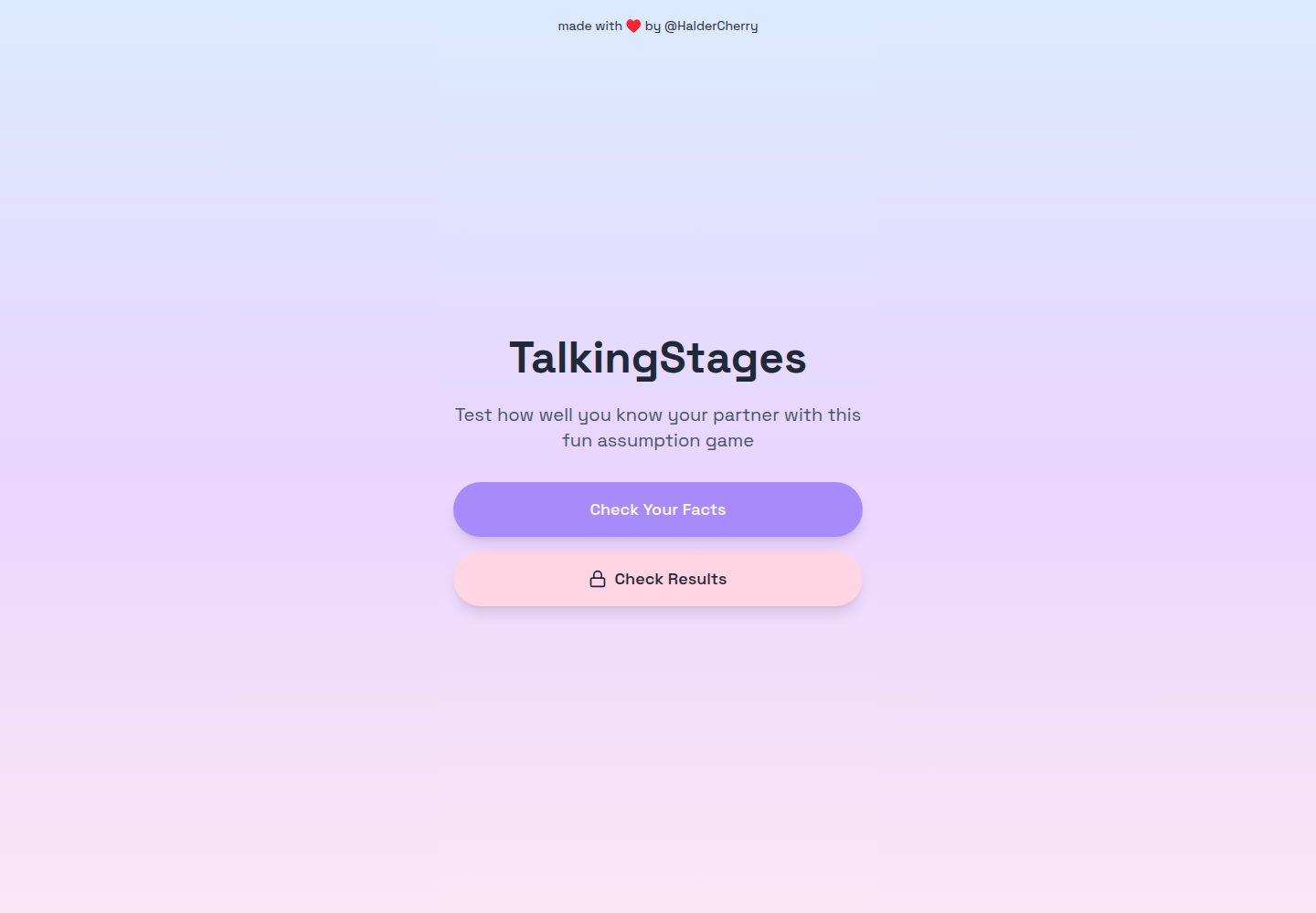 TalkingStages public website screenshot