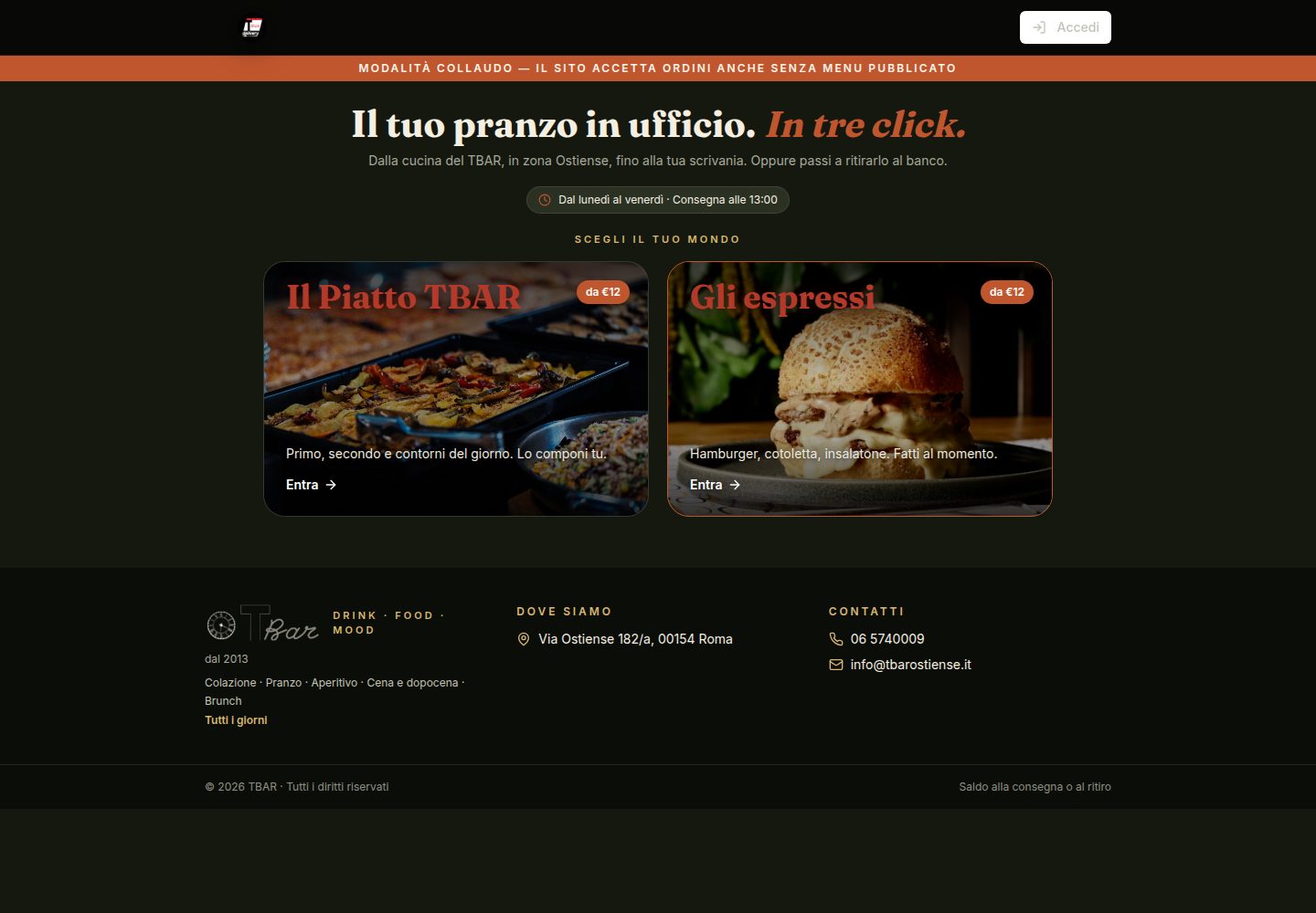 TBAR public website screenshot