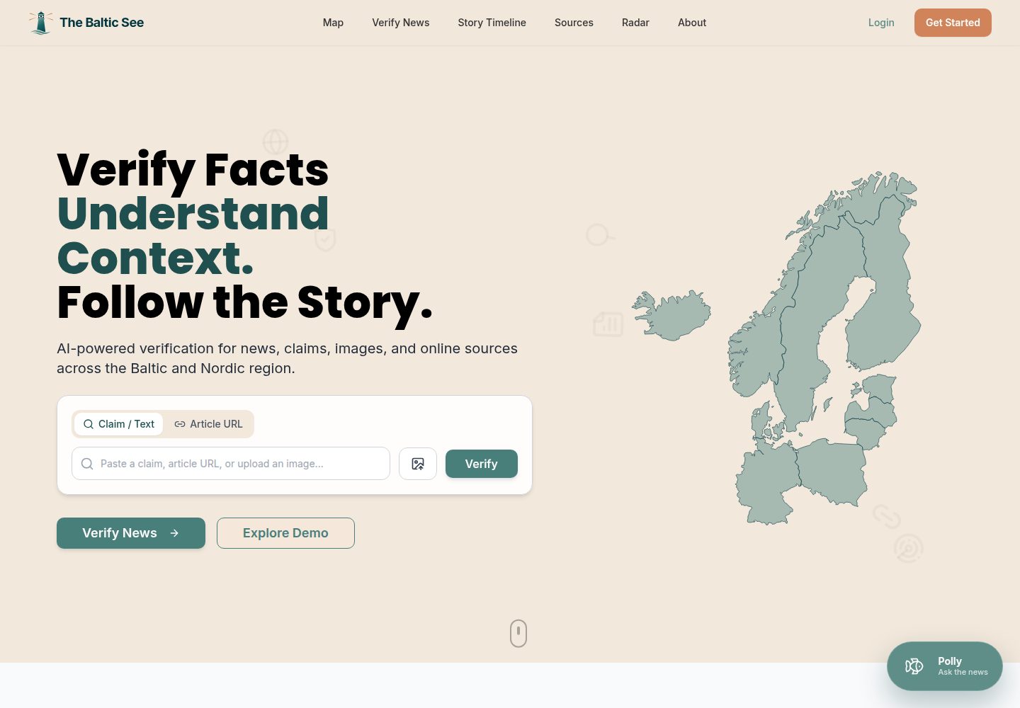 The Baltic See public website screenshot