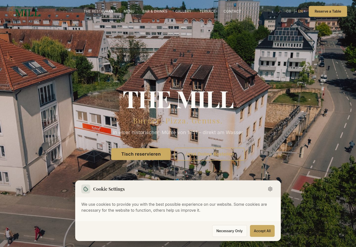 The Mill public website screenshot