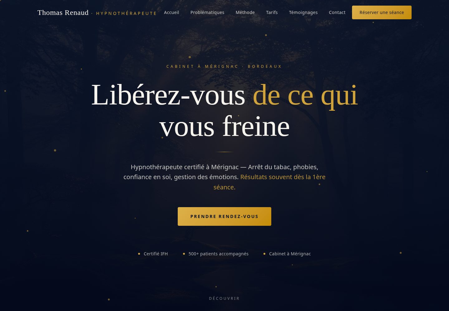 Thomas Renaud public website screenshot
