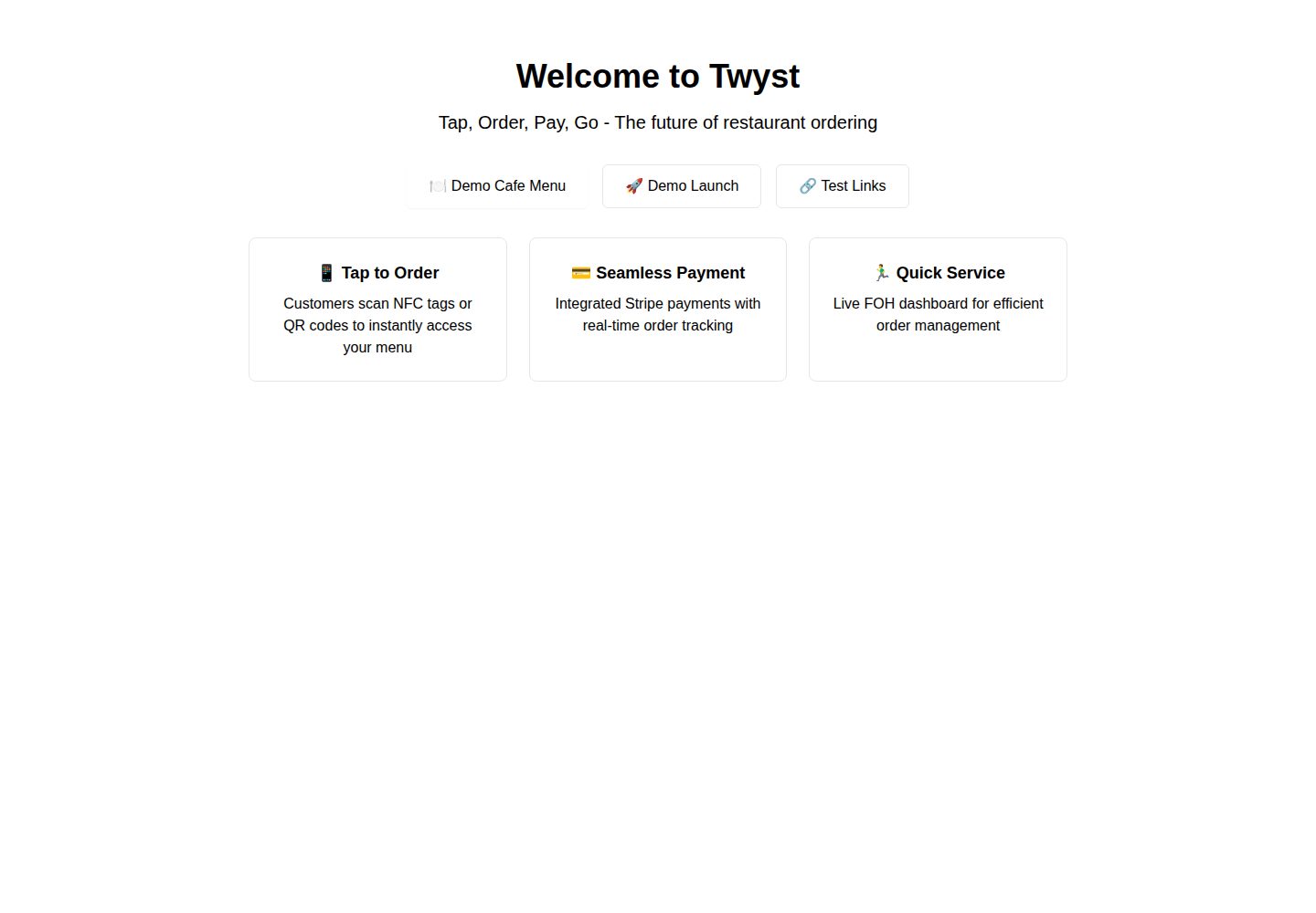 Twyst public website screenshot